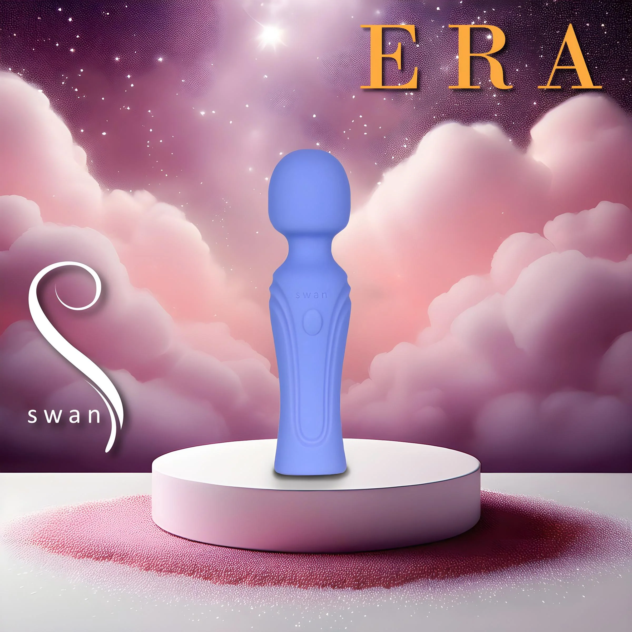Swan Era Wand Mini Rechargeable Silicone Vibrating Wand - Image 11