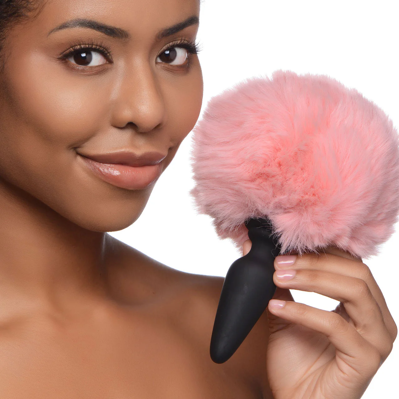 Tailz Black Silicone Anal Plug With 3 Interchangeable Snap-On Tails - Image 10
