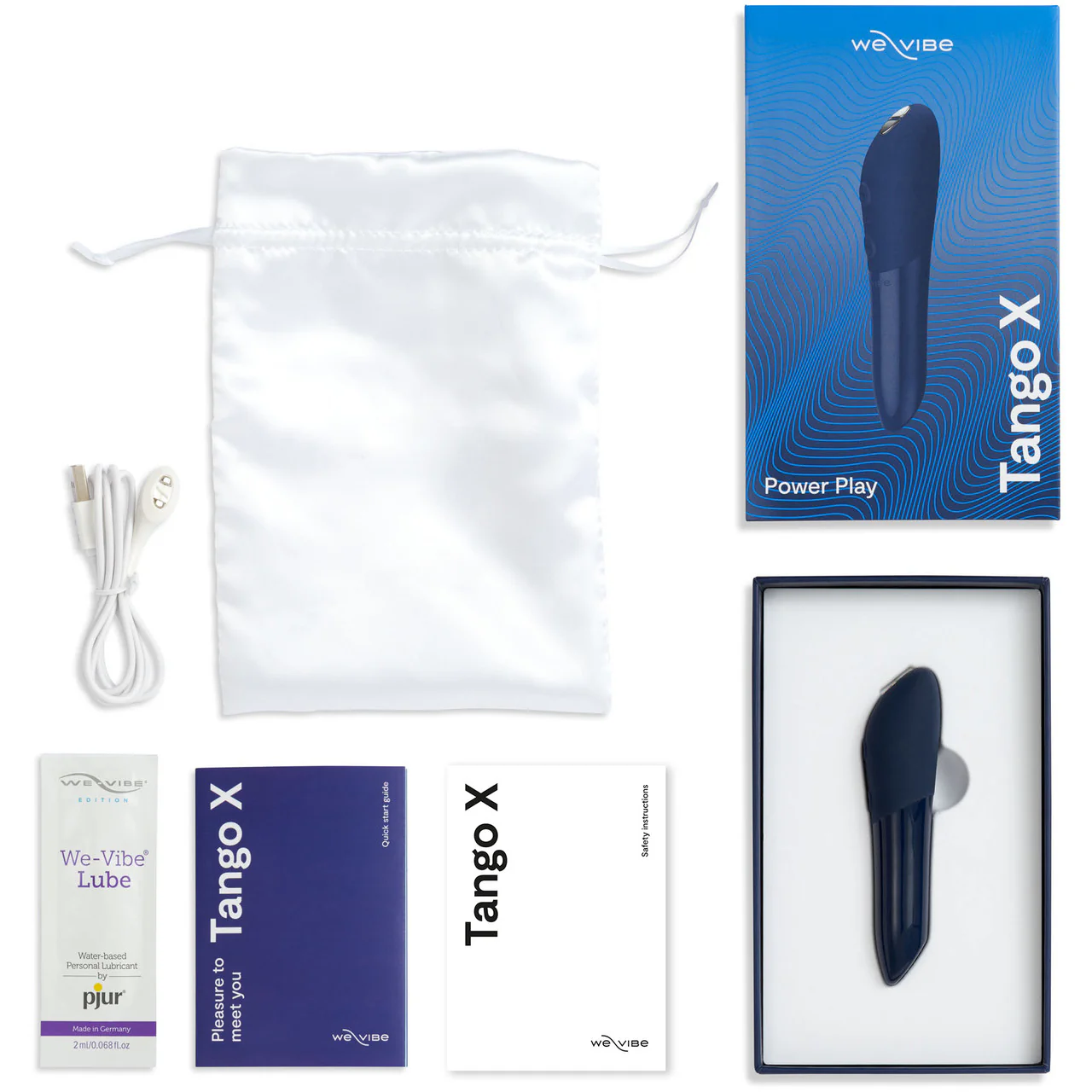Tango X By We-Vibe Powerful Waterproof Discreet Bullet Vibrator - Midnight Blue - Image 7