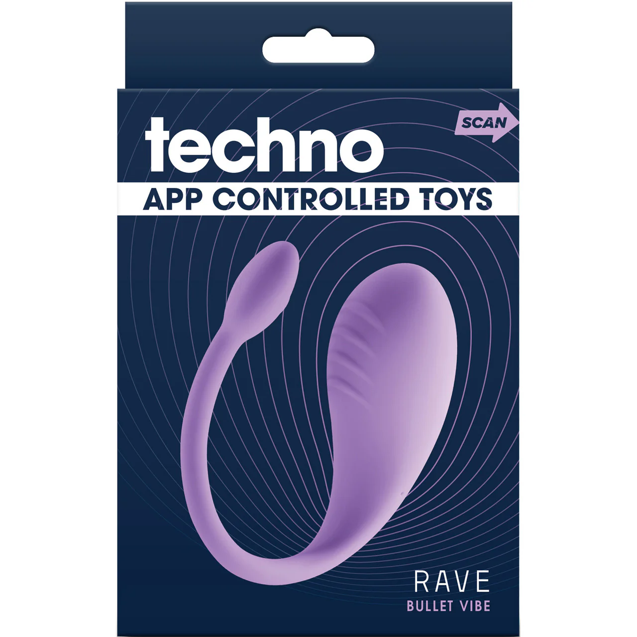 Techno Rave Rechargeable Waterproof Silicone App Controlled Vibrating Egg By NS Novelties - Lavender - Image 3