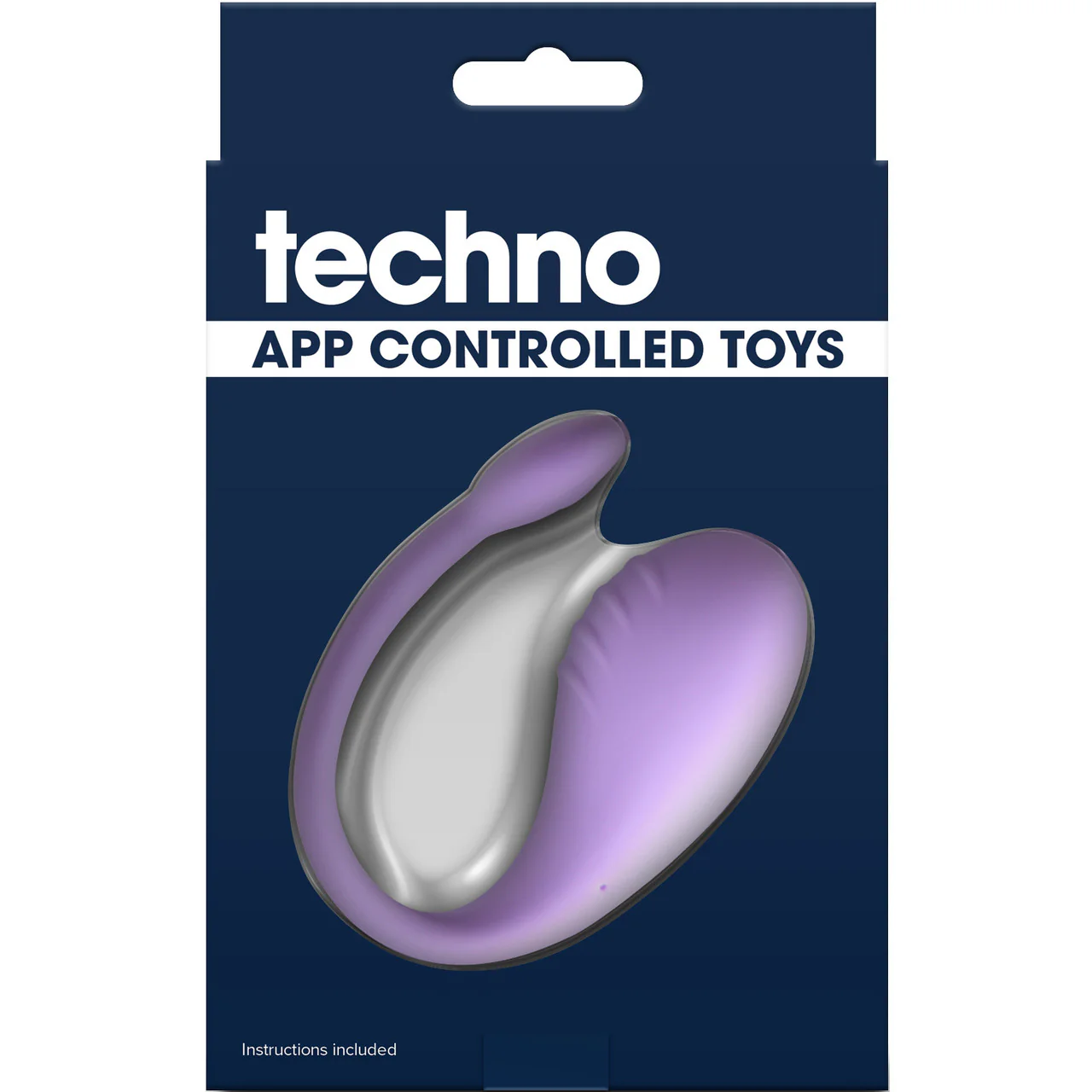 Techno Rave Rechargeable Waterproof Silicone App Controlled Vibrating Egg By NS Novelties - Lavender - Image 4