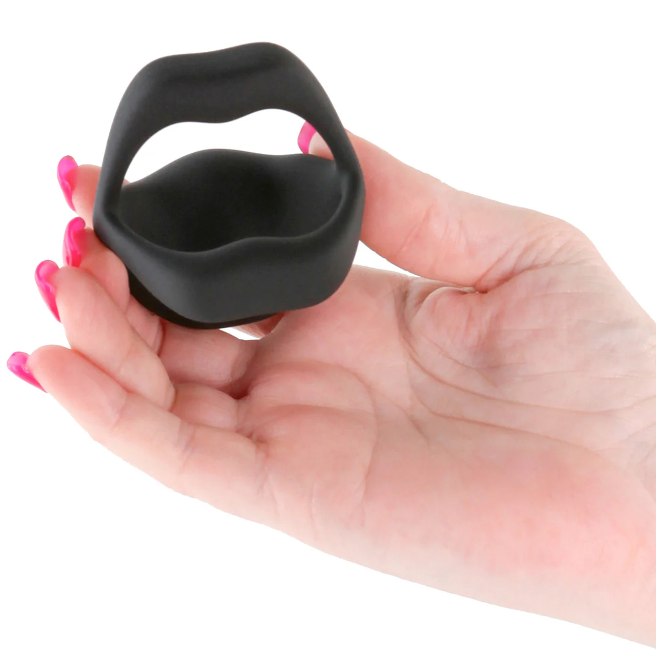 Techno Strobe Rechargeable Silicone App Controlled Vibrating Cock Ring By NS Novelties - Black - Image 2