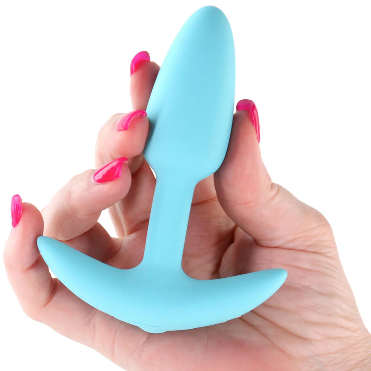 Techno Trance Rechargeable Silicone App Controlled Vibrating Butt Plug By NS Novelties - Blue - Image 2
