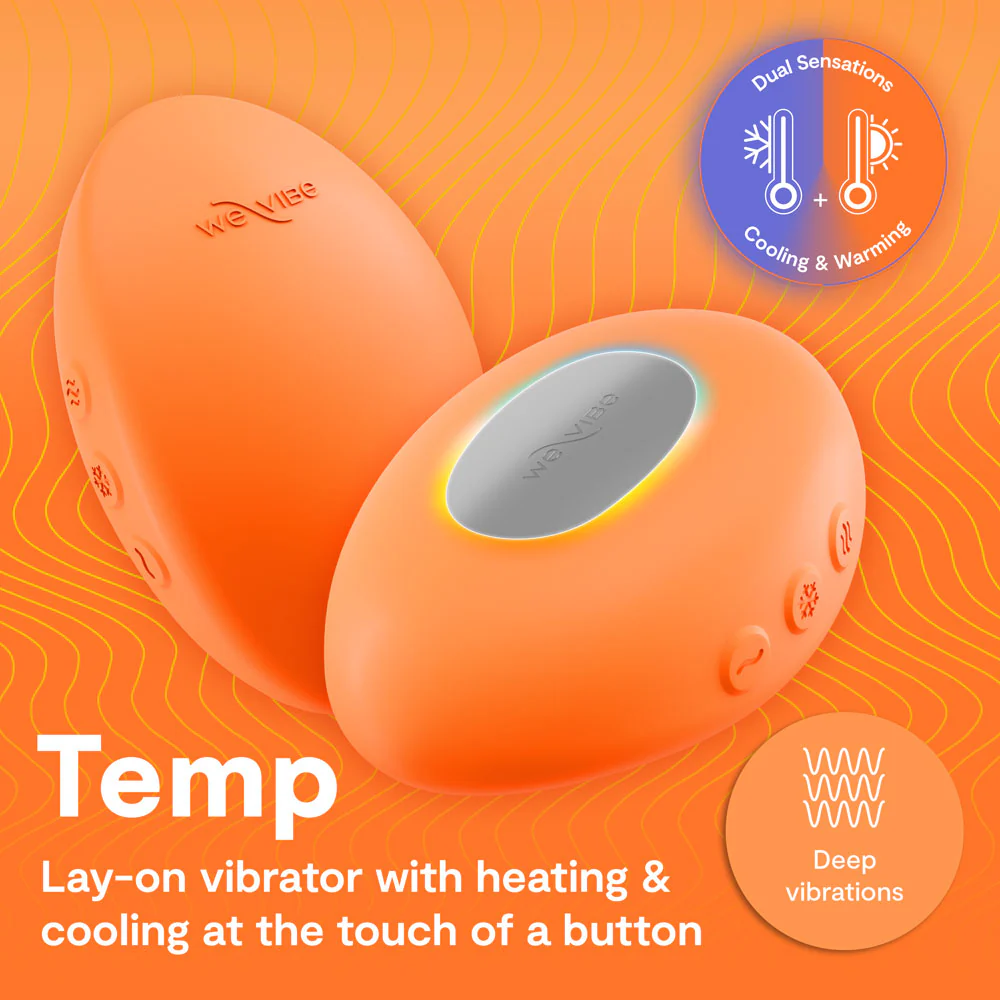 Temp By We-Vibe Heating & Cooling Rechargeable Silicone Lay-On Vibrator - Image 27