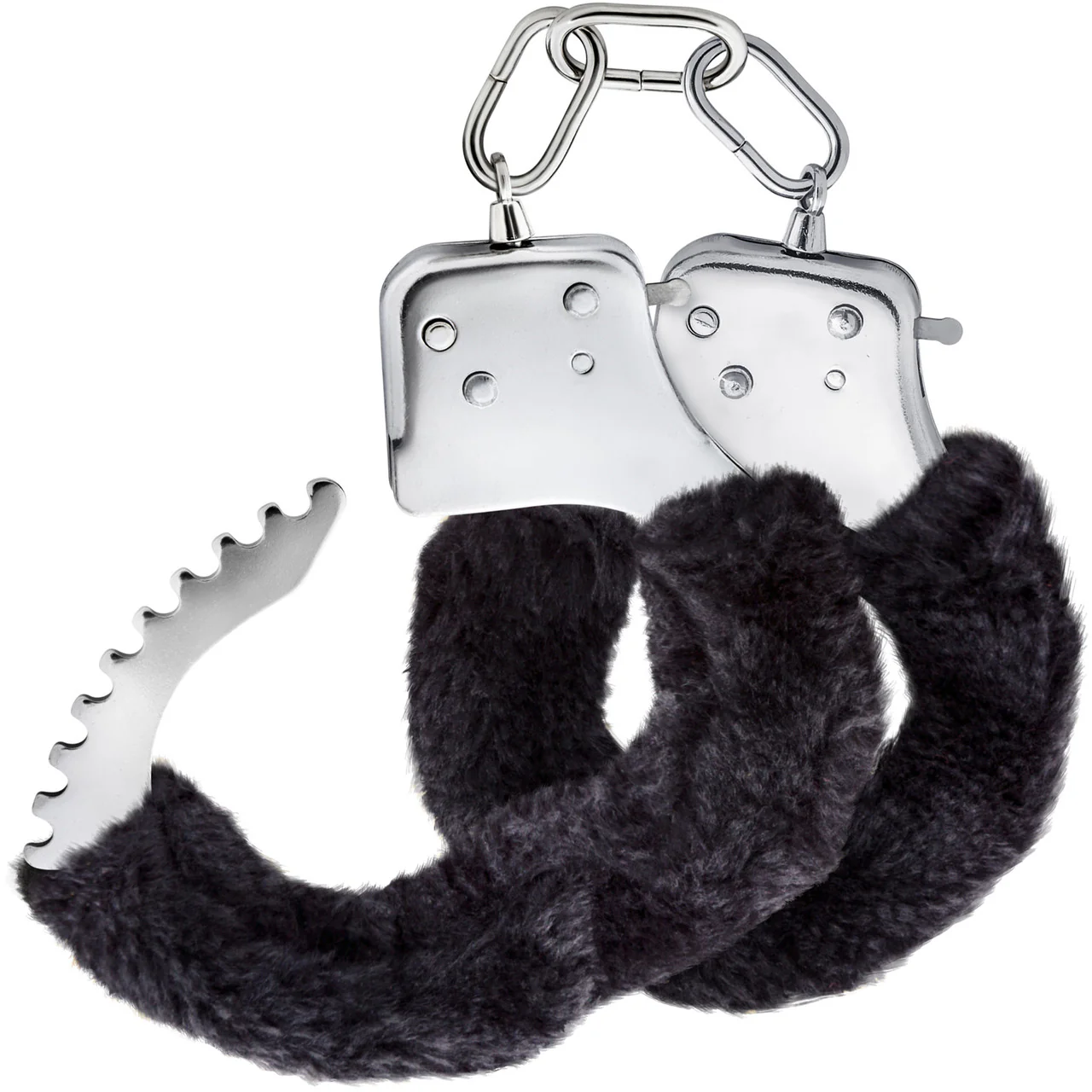 Temptasia Beginner Cuffs By Blush - Black Faux Fur - Image 6