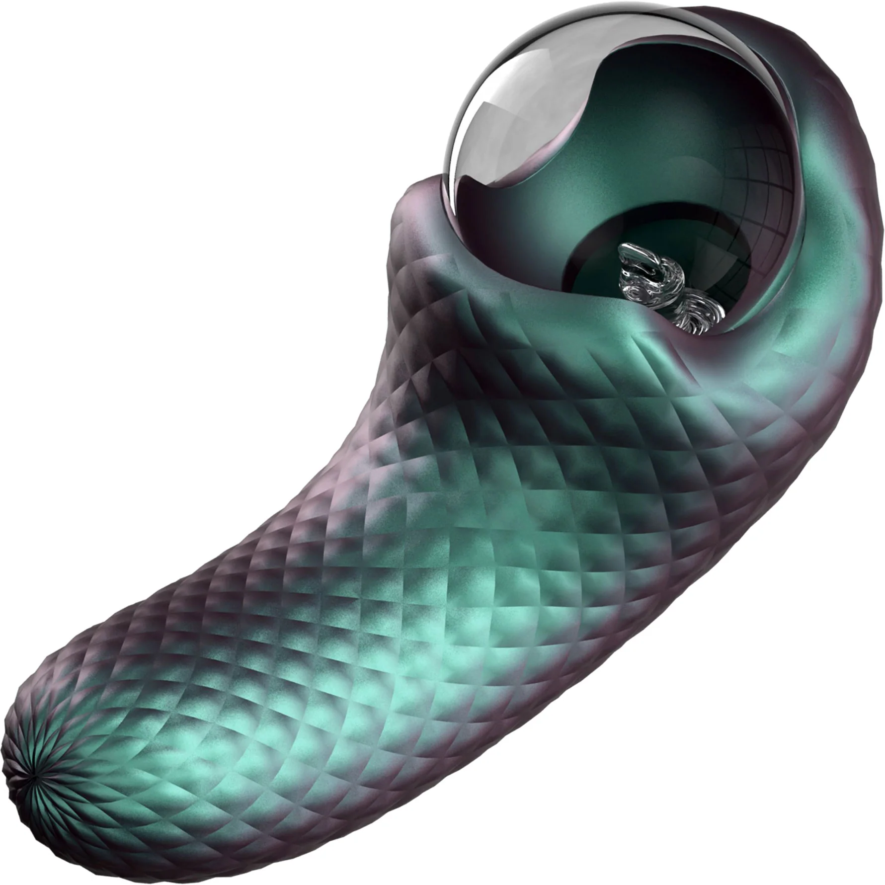 Temptasia By Blush Enchanted Serpent Pulse Vibrator With Mystical Plasma Globe - Dark Millenia - Image 5