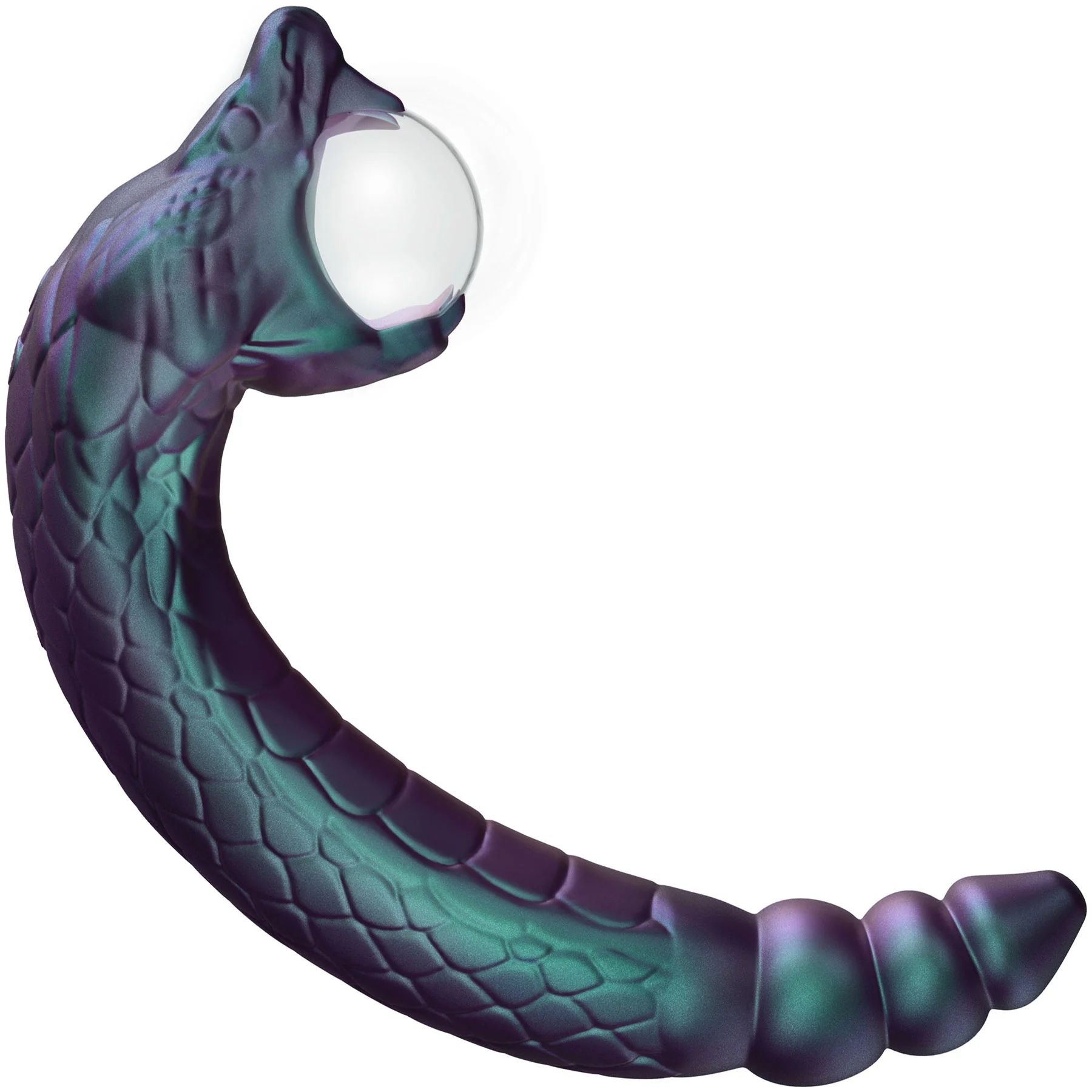 Temptasia By Blush Rattle Snake Pulse Vibrator With Mystical Plasma Globe - Dark Millenia - Image 3