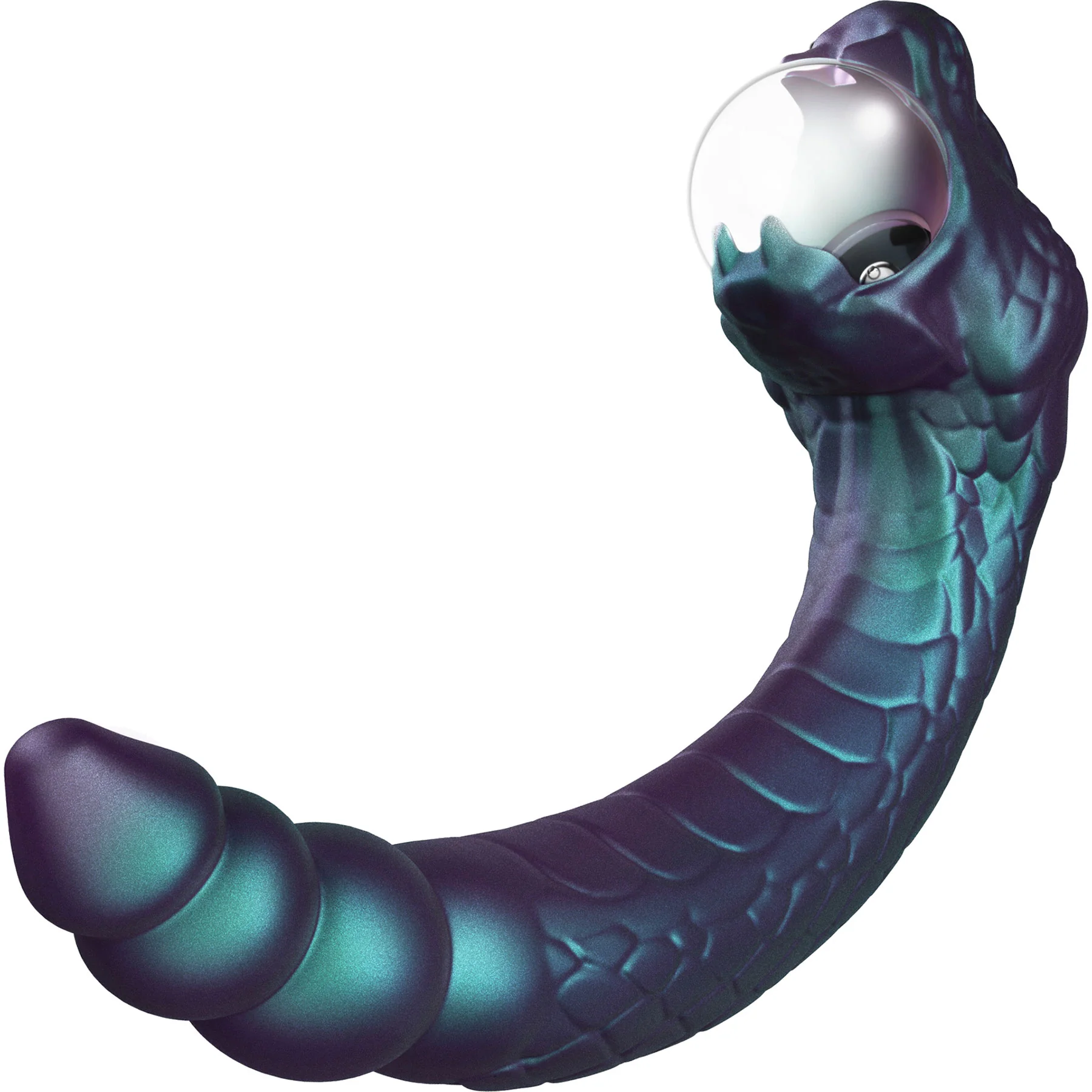 Temptasia By Blush Rattle Snake Pulse Vibrator With Mystical Plasma Globe - Dark Millenia - Image 5