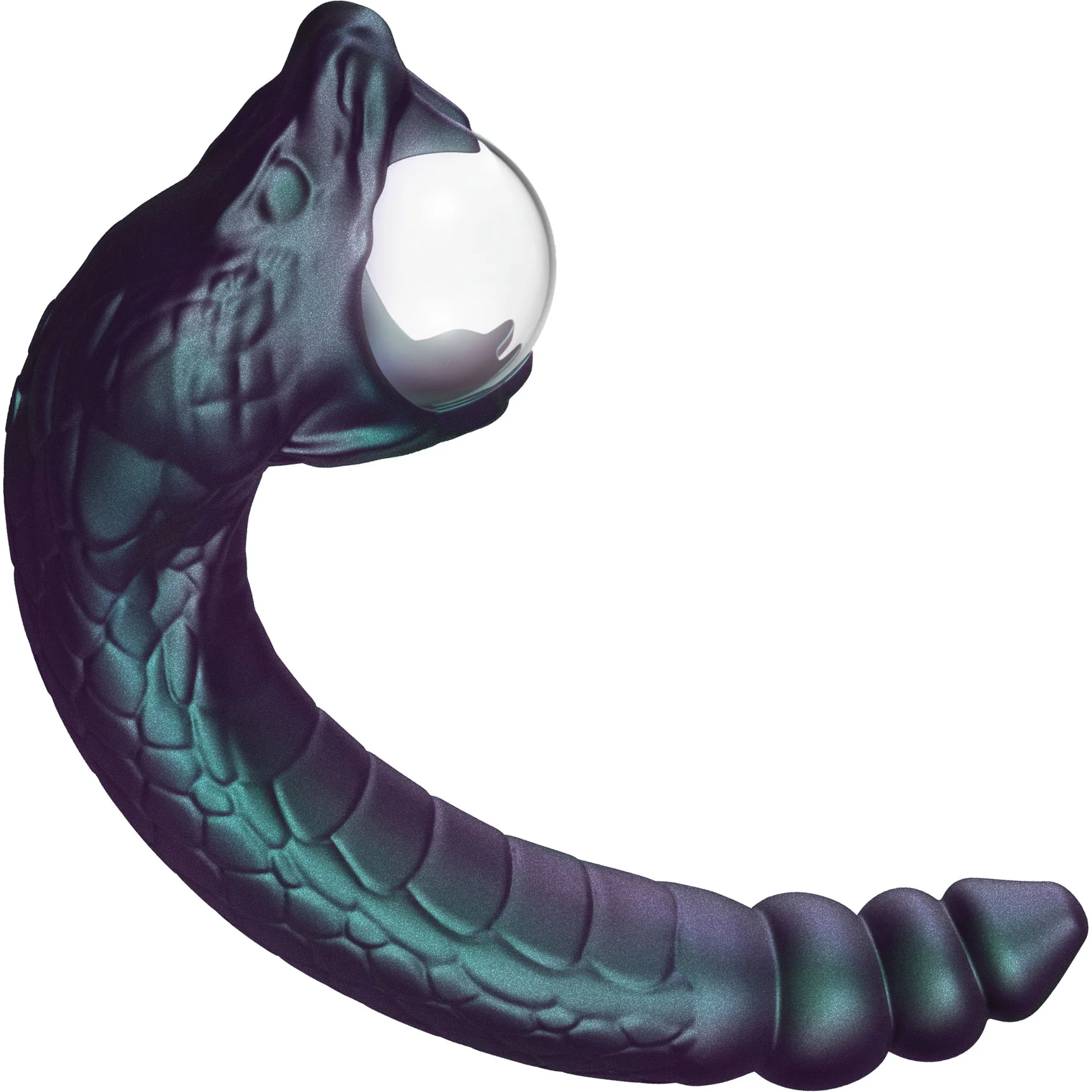 Temptasia By Blush Rattle Snake Pulse Vibrator With Mystical Plasma Globe - Dark Millenia - Image 7