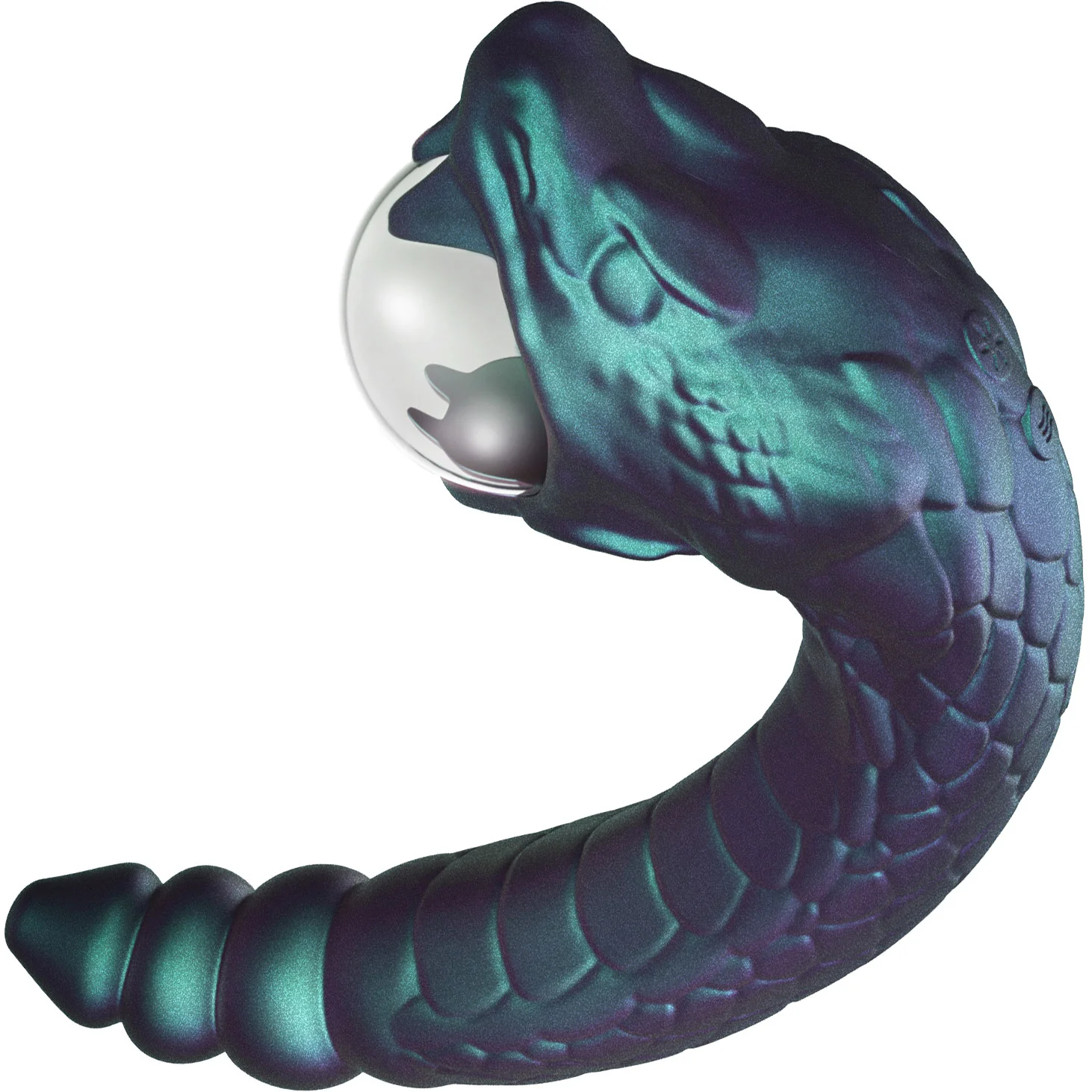 Temptasia By Blush Rattle Snake Pulse Vibrator With Mystical Plasma Globe - Dark Millenia - Image 9