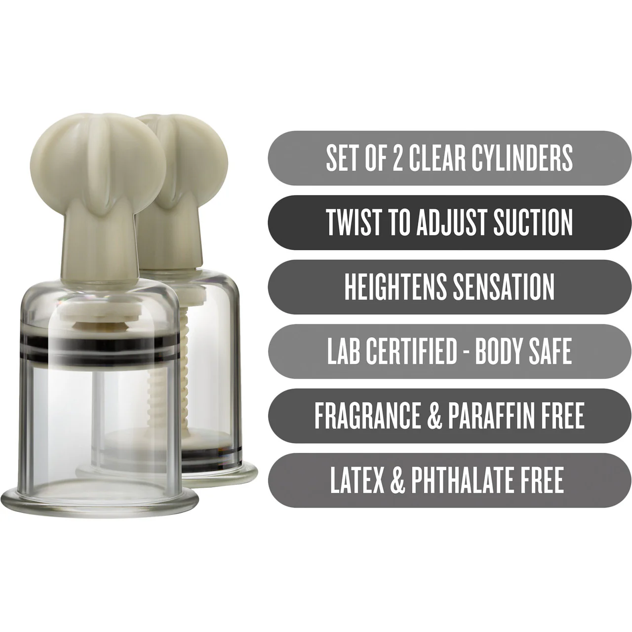 Temptasia Clit And Nipple Large Twist Suckers - Set of 2 By Blush - Image 4