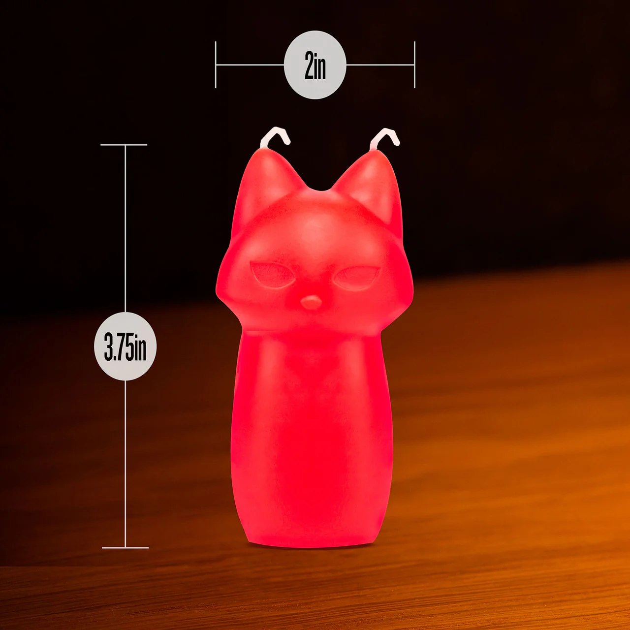 Temptasia Fox Drip Candle - Red - Image 4