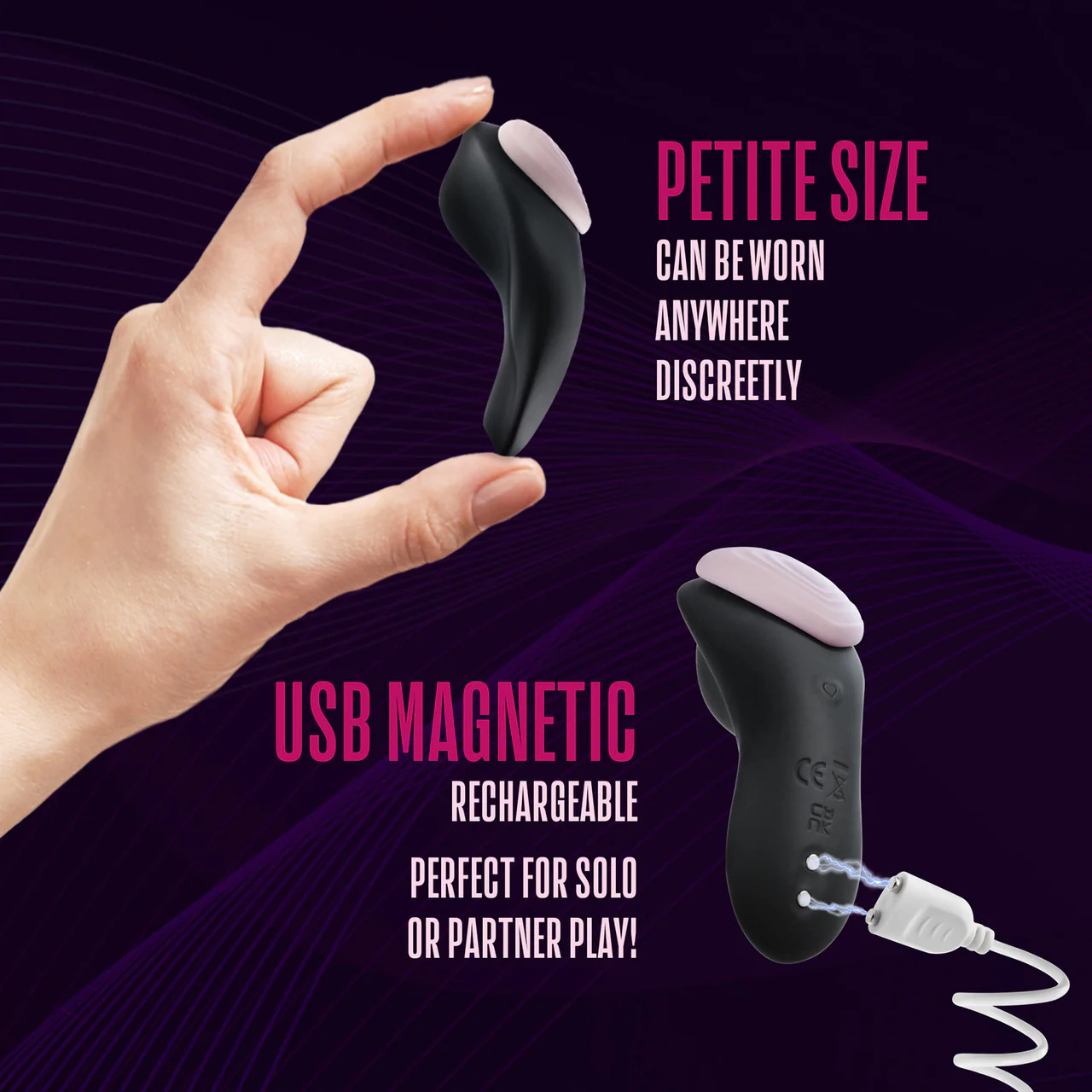 Temptasia Heartbeat Silicone Rechargeable Panty Vibe With Remote By Blush - Image 9