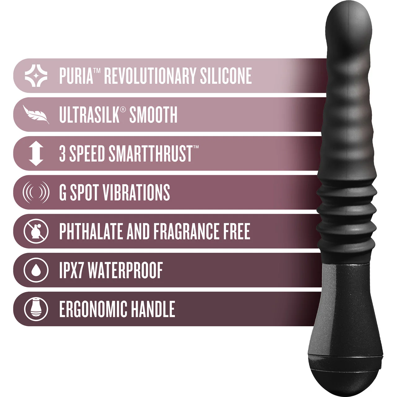 Temptasia Lazarus Thrusting Silicone Rechargeable Waterproof G-Spot Dildo By Blush - Image 8