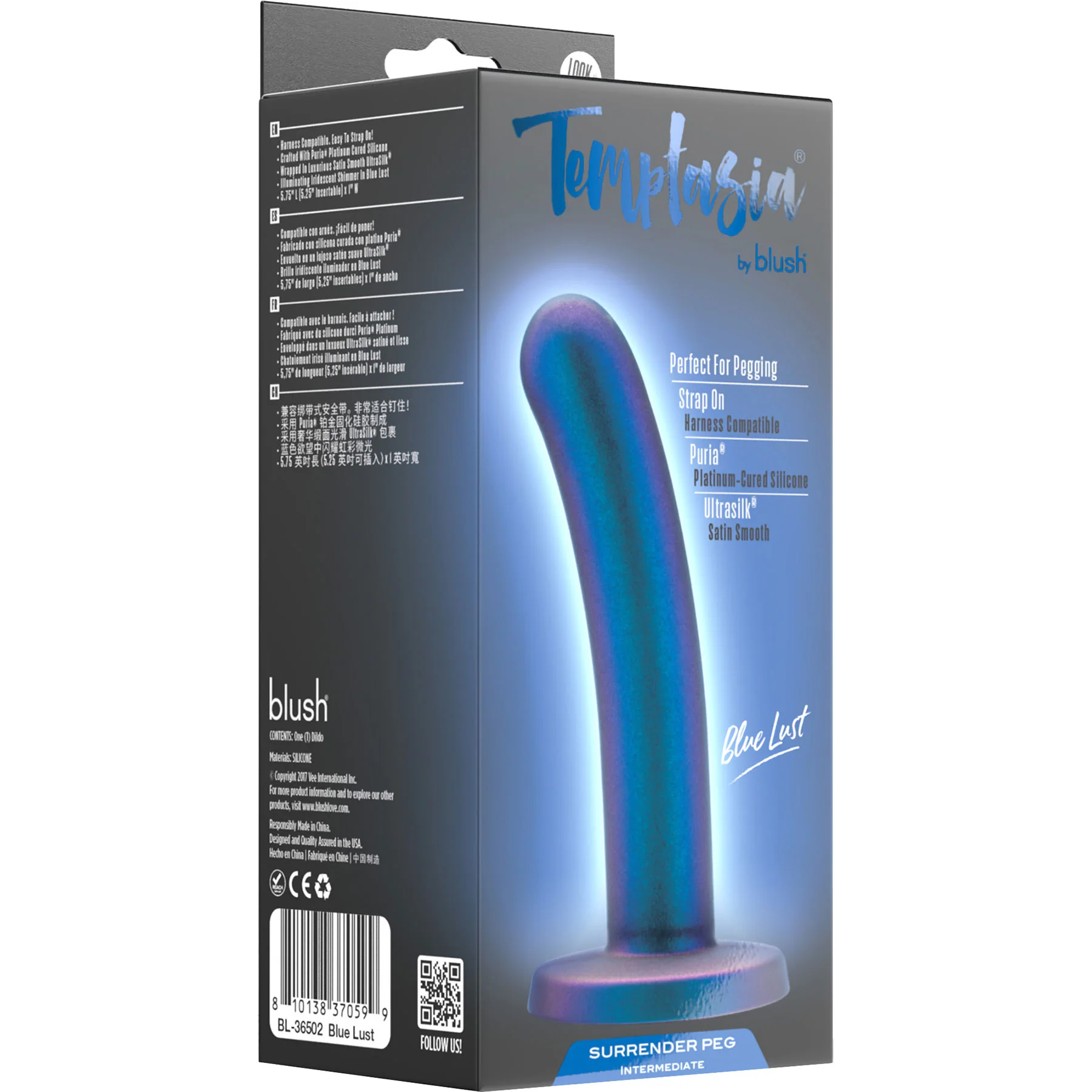 Temptasia Surrender Peg Silicone Dildo By Blush - Image 11