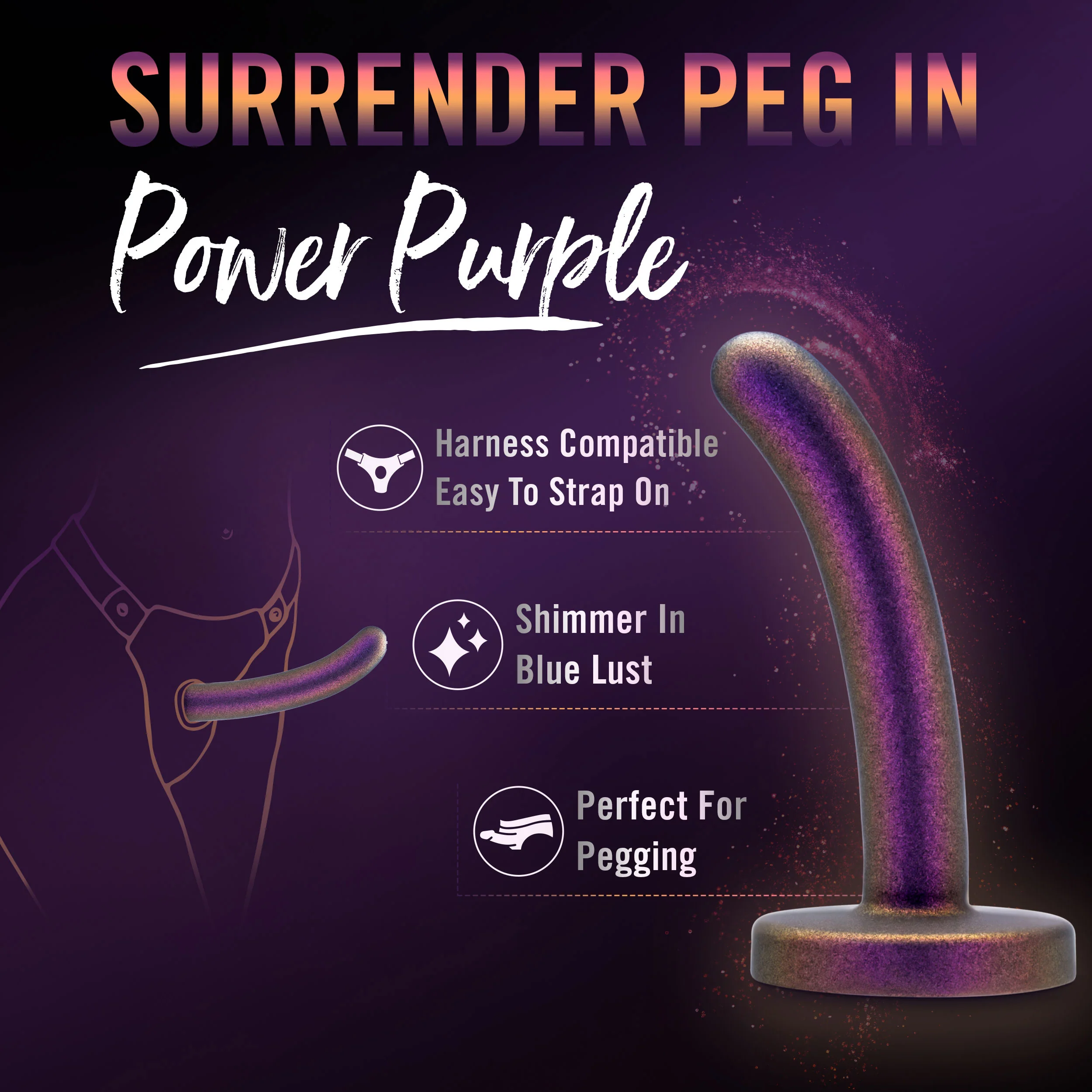 Temptasia Surrender Peg Silicone Dildo By Blush - Image 17