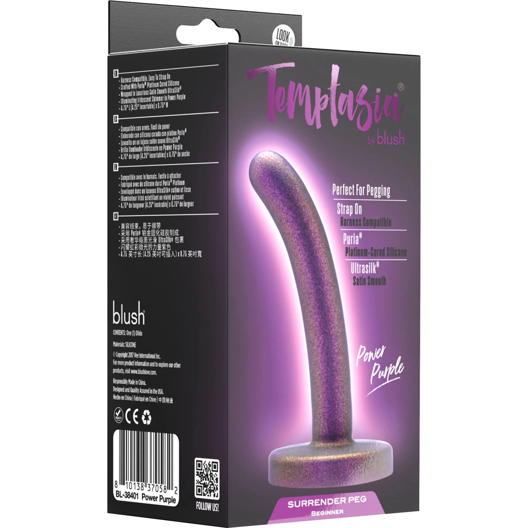 Temptasia Surrender Peg Silicone Dildo By Blush - Image 21