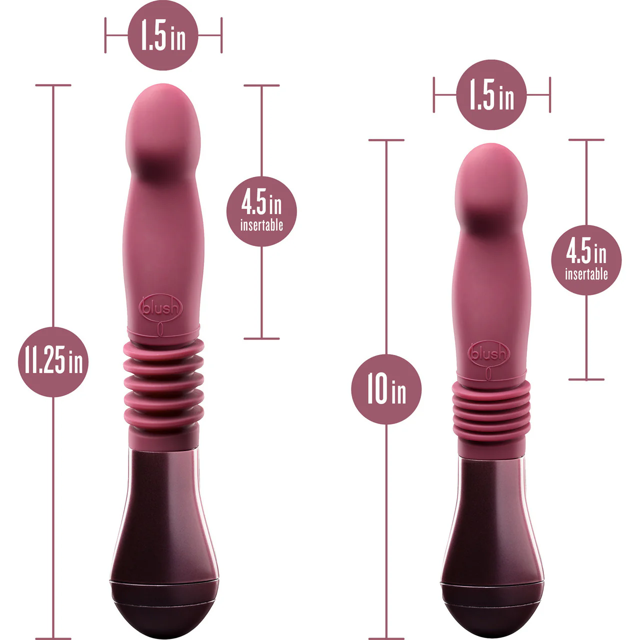 Temptasia Trixie Thrusting Silicone Rechargeable Waterproof G-Spot Dildo By Blush - Image 7