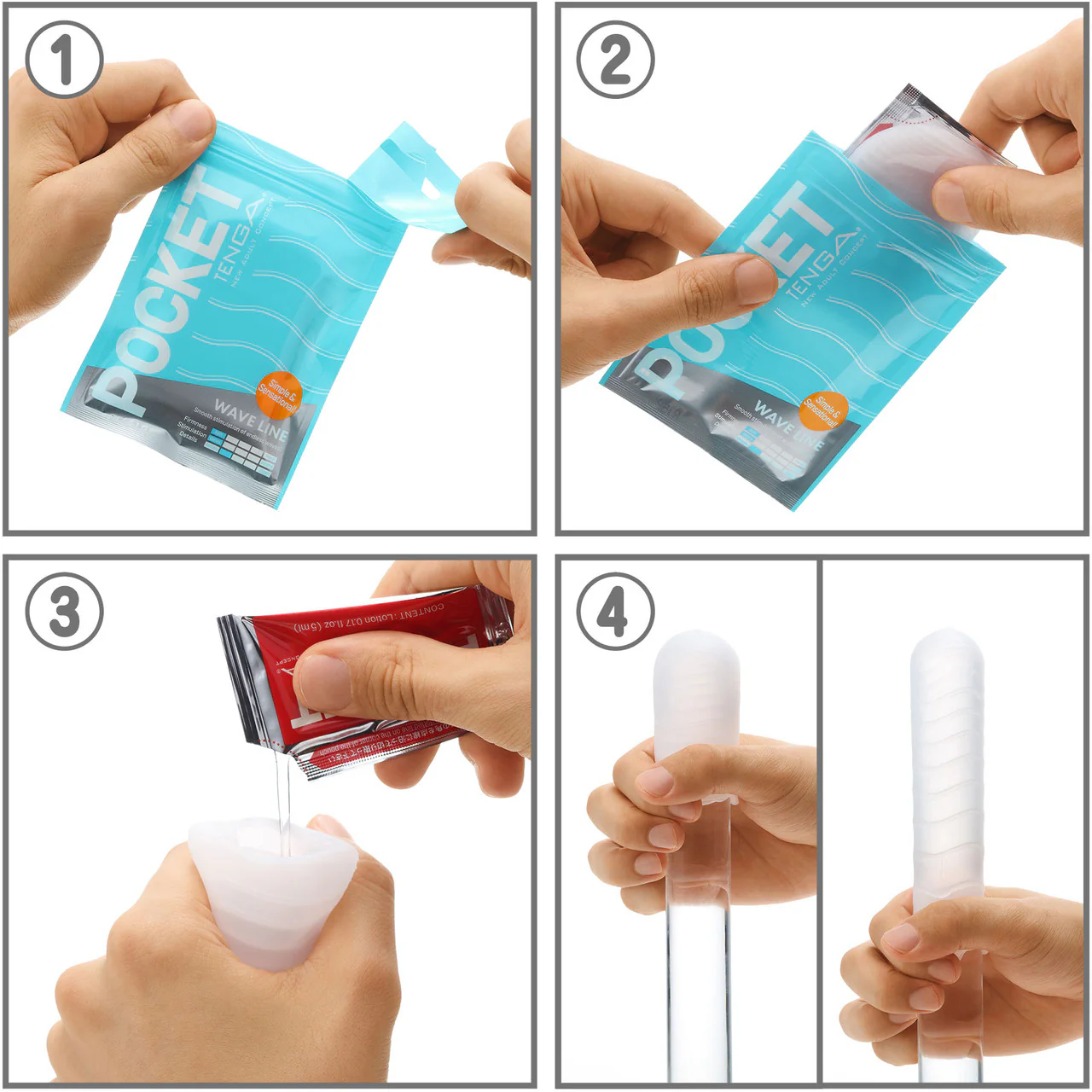 Tenga Pocket Portable Penis Masturbator - Click Ball - Image 3