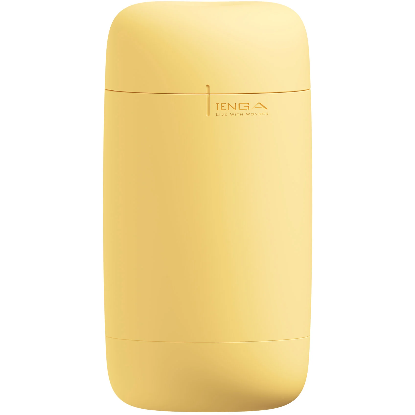 Tenga Puffy Reusable Penis Masturbation Cup - Custard Yellow - Image 3