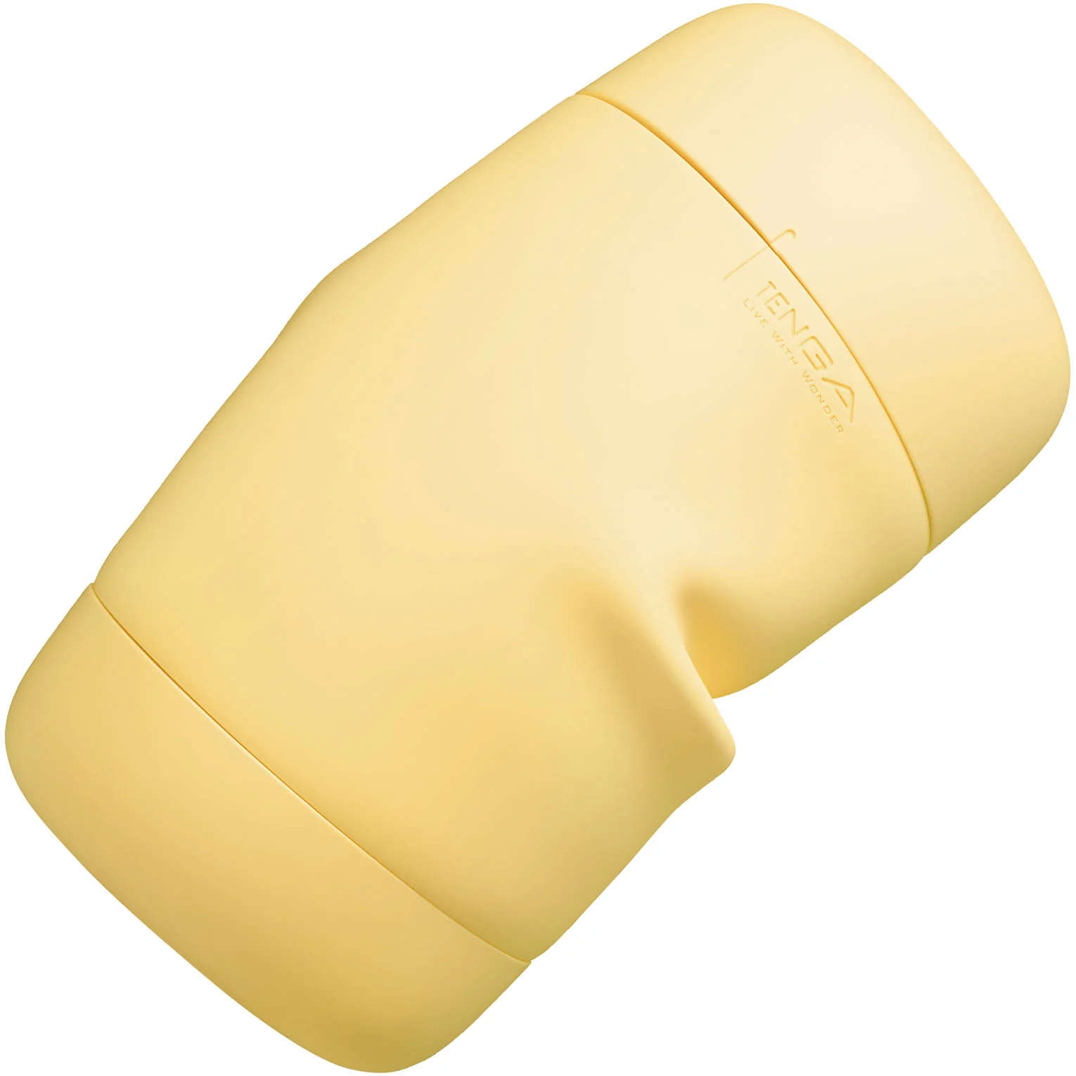 Tenga Puffy Reusable Penis Masturbation Cup - Custard Yellow - Image 7