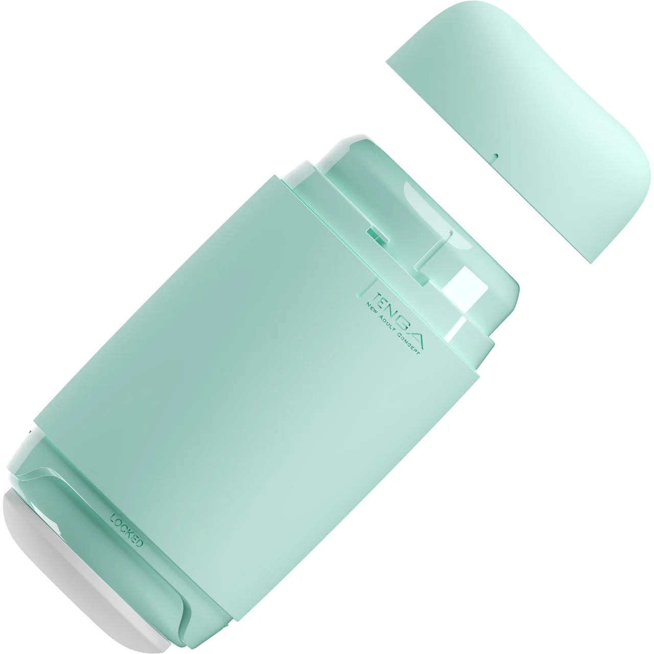 Tenga Puffy Reusable Penis Masturbation Cup - Mint Green - Image 5