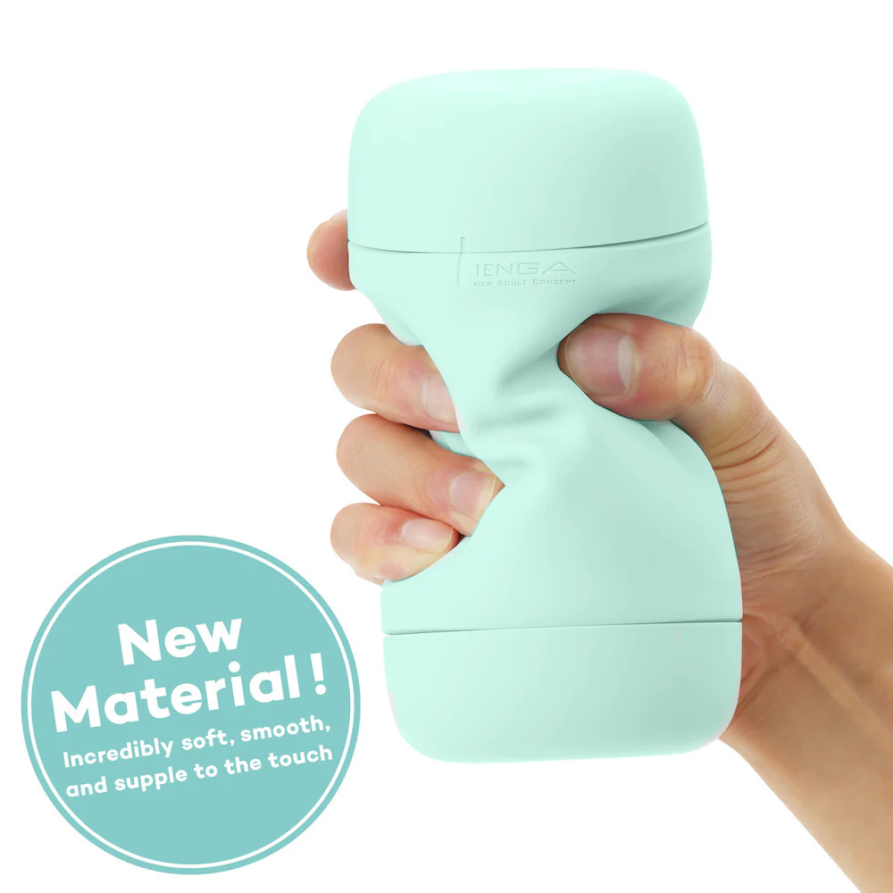 Tenga Puffy Reusable Penis Masturbation Cup - Mint Green - Image 8