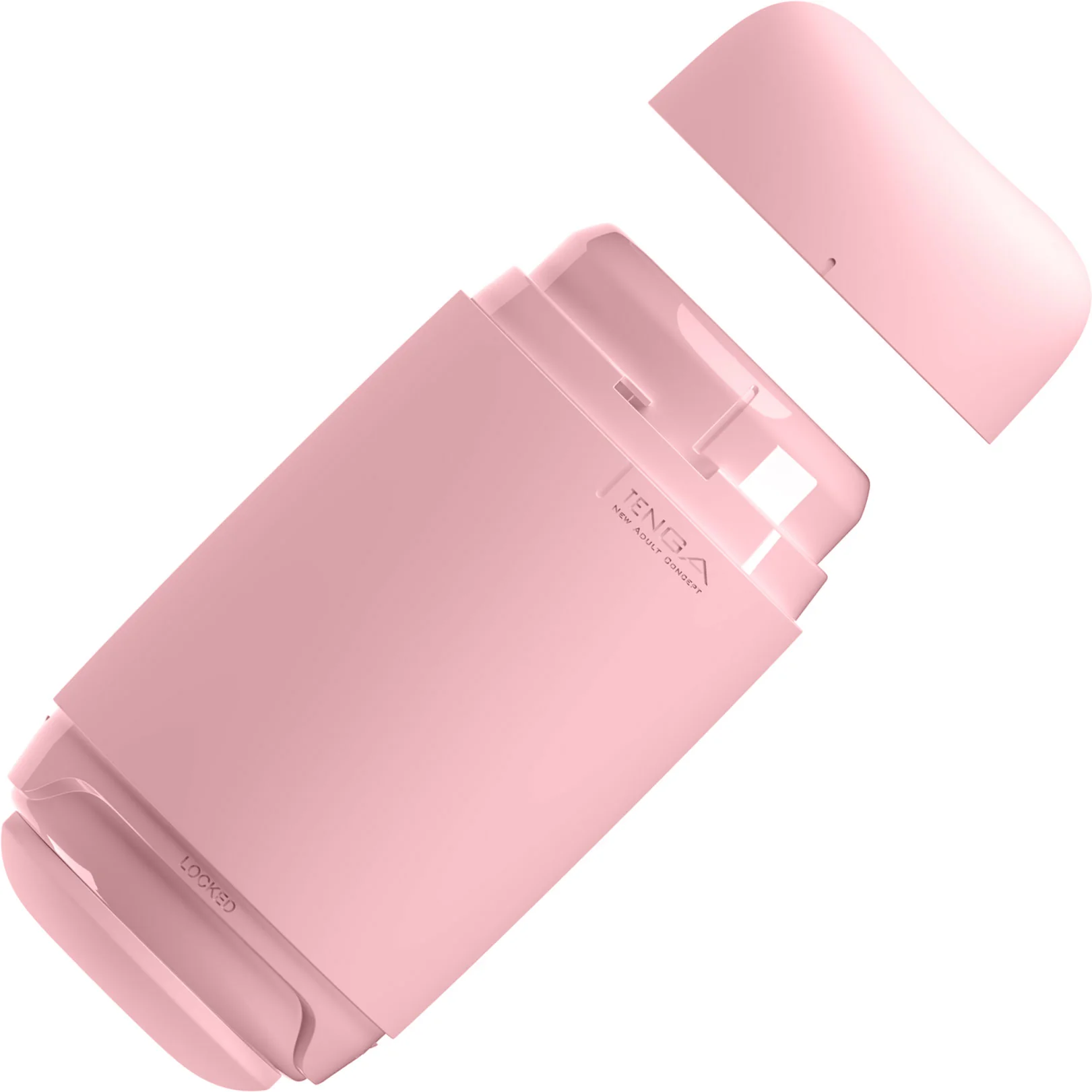 Tenga Puffy Reusable Penis Masturbation Cup - Strawberry Pink - Image 5