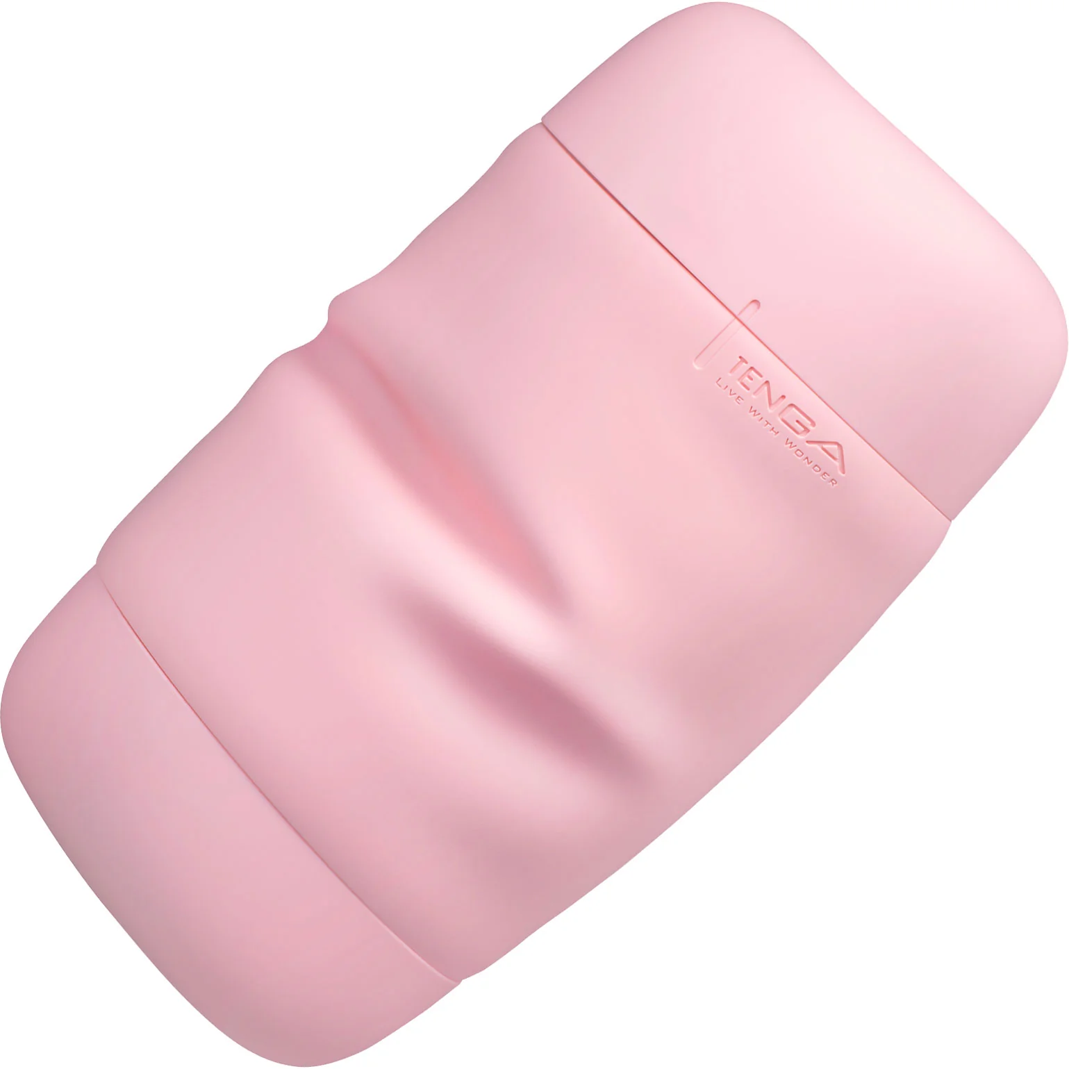 Tenga Puffy Reusable Penis Masturbation Cup - Strawberry Pink - Image 7