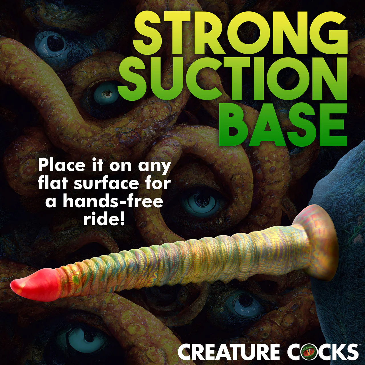 Tenta-Dick 12.5" Silicone Suction Cup Dildo By Creature Cocks - Image 10