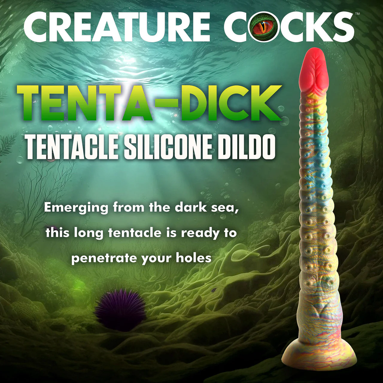 Tenta-Dick 12.5" Silicone Suction Cup Dildo By Creature Cocks - Image 8