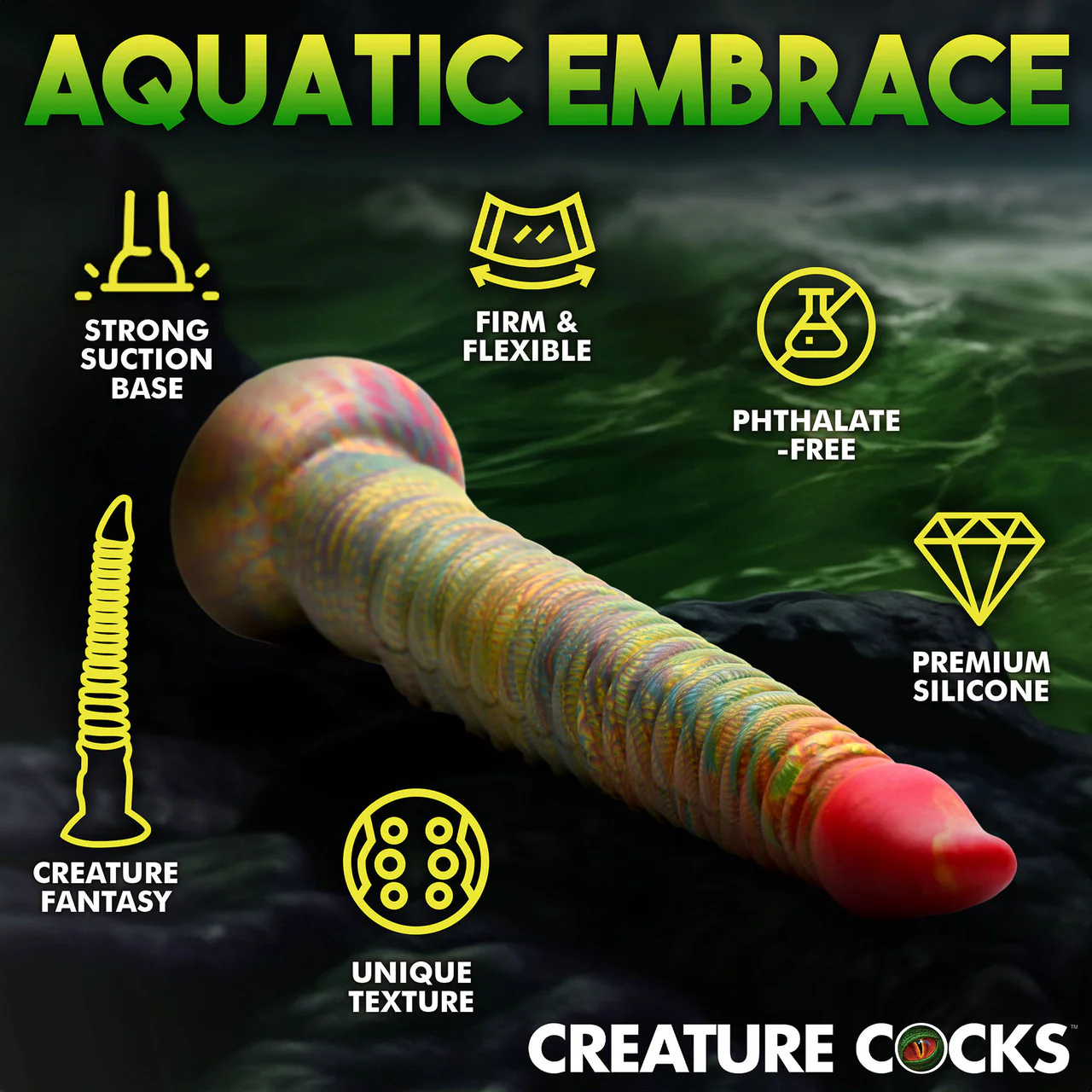 Tenta-Dick 12.5" Silicone Suction Cup Dildo By Creature Cocks - Image 9