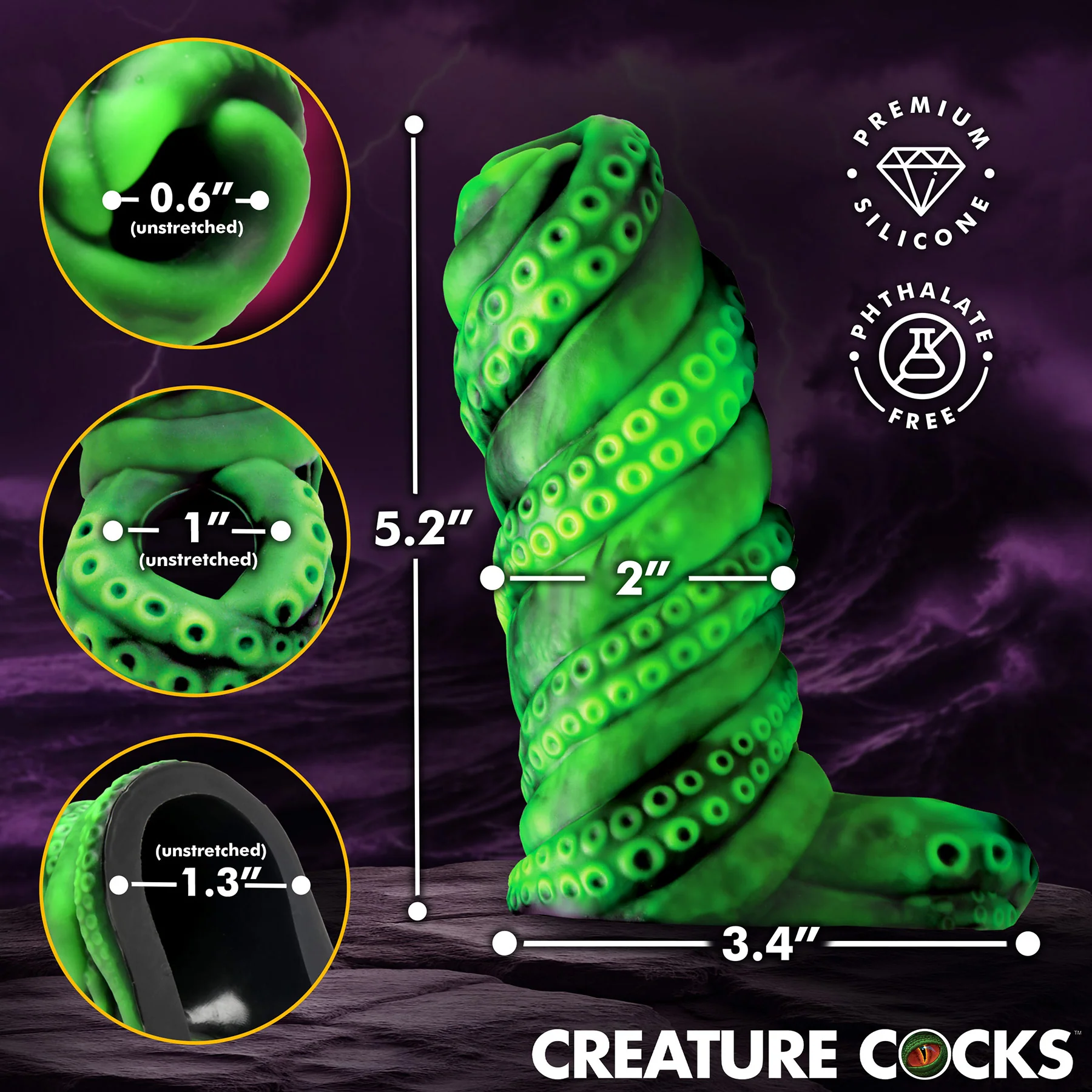 Tenta Girth Silicone Penis Enhancer By Creature Cocks - Image 2