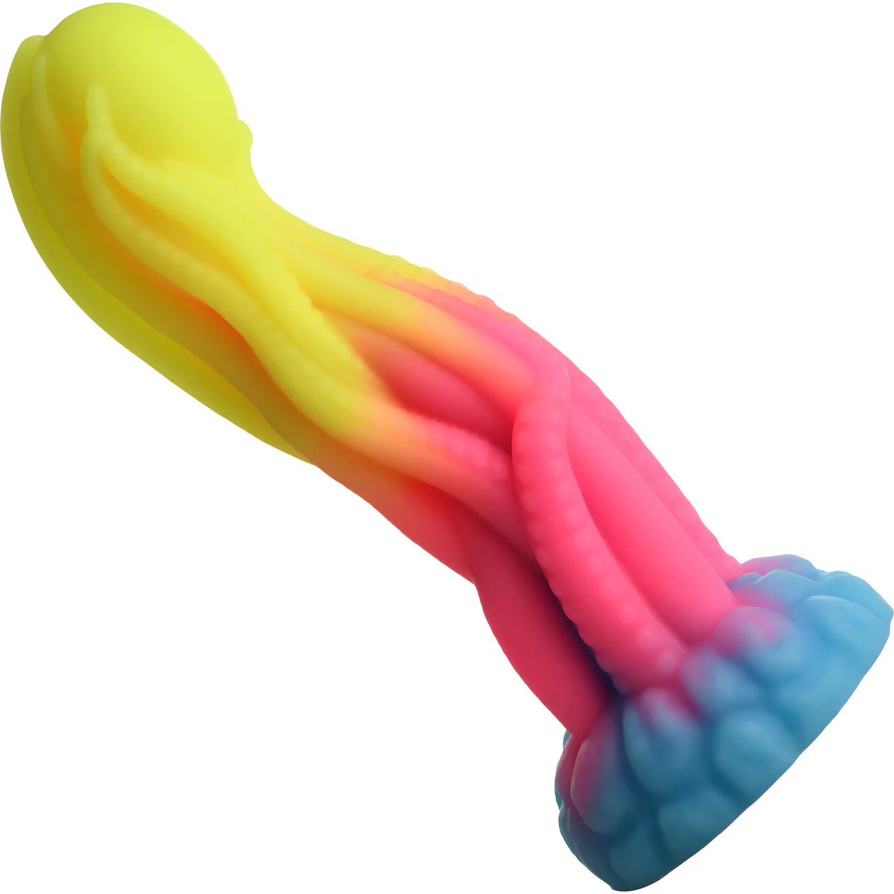 Tenta-Glow 8.5" Silicone Glow In The Dark Suction Cup Dildo By Creature Cocks - Image 4