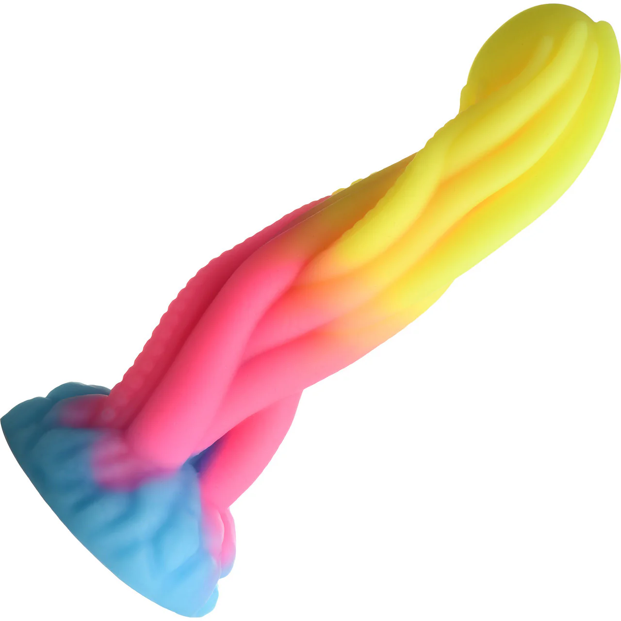 Tenta-Glow 8.5" Silicone Glow In The Dark Suction Cup Dildo By Creature Cocks - Image 5