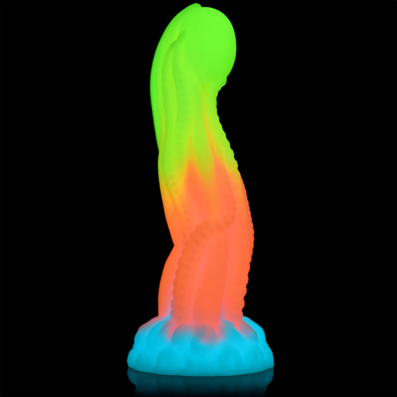 Tenta-Glow 8.5" Silicone Glow In The Dark Suction Cup Dildo By Creature Cocks - Image 7