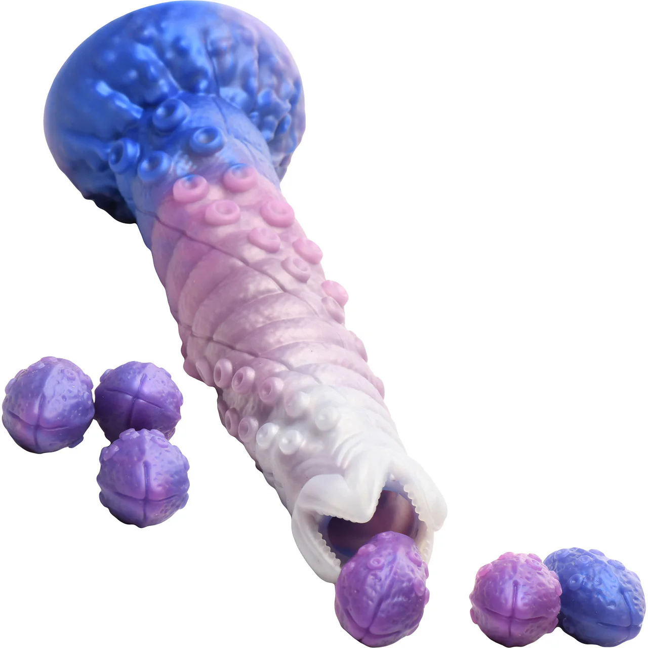 Tenta-Queen 11.5" Silicone Ovipositor Dildo With Eggs By Creature Cocks - Image 6