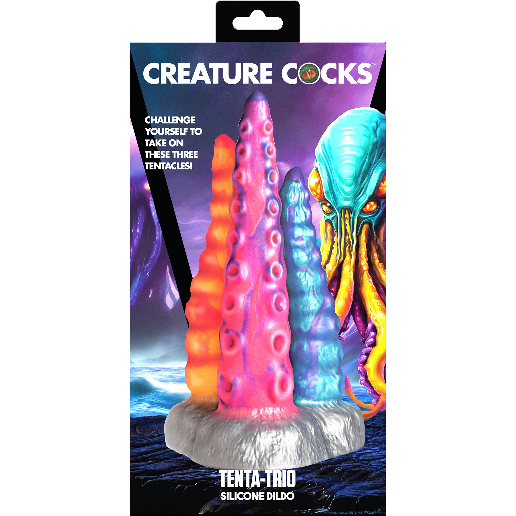 Tenta-Trio 8.8" Silicone Dildo By Creature Cocks - Image 11