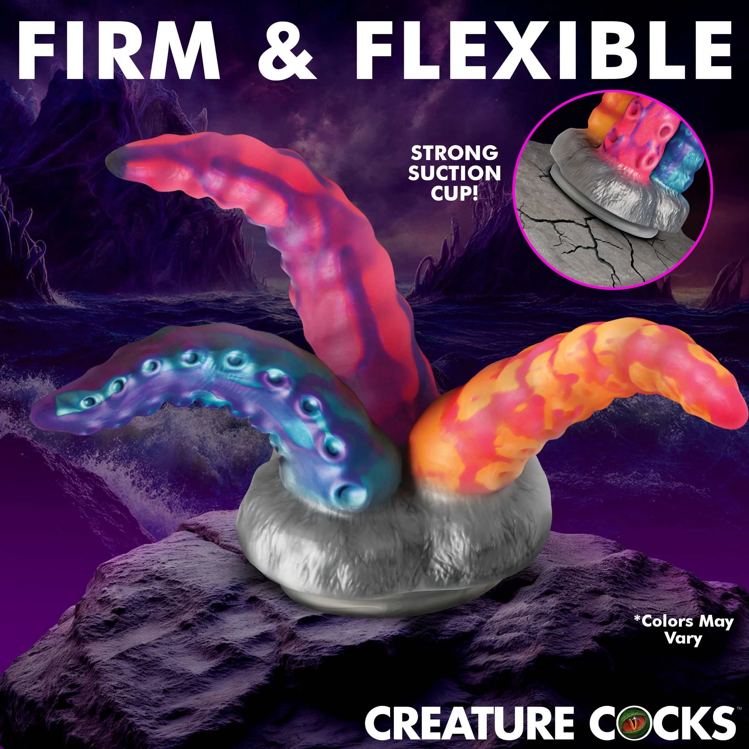 Tenta-Trio 8.8" Silicone Dildo By Creature Cocks - Image 4