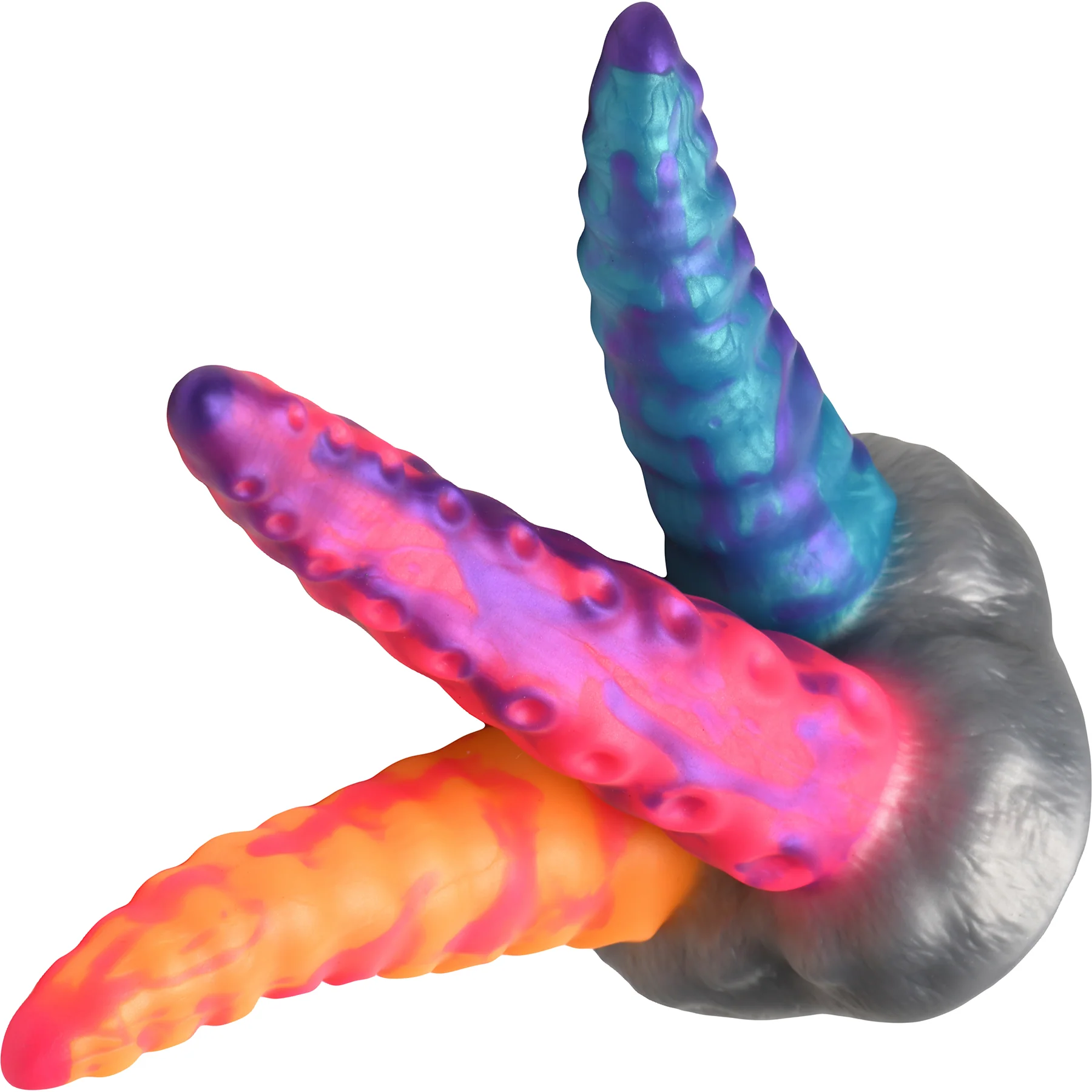 Tenta-Trio 8.8" Silicone Dildo By Creature Cocks - Image 5