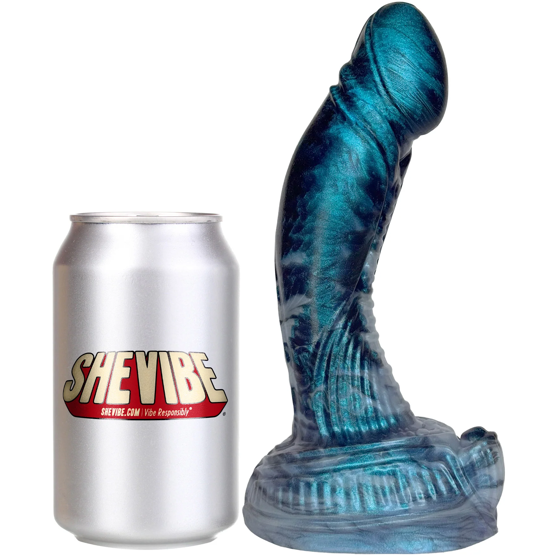 The Atlan Biomechanical 8.25" Silicone Dildo By Uberrime - Large Size - Image 10