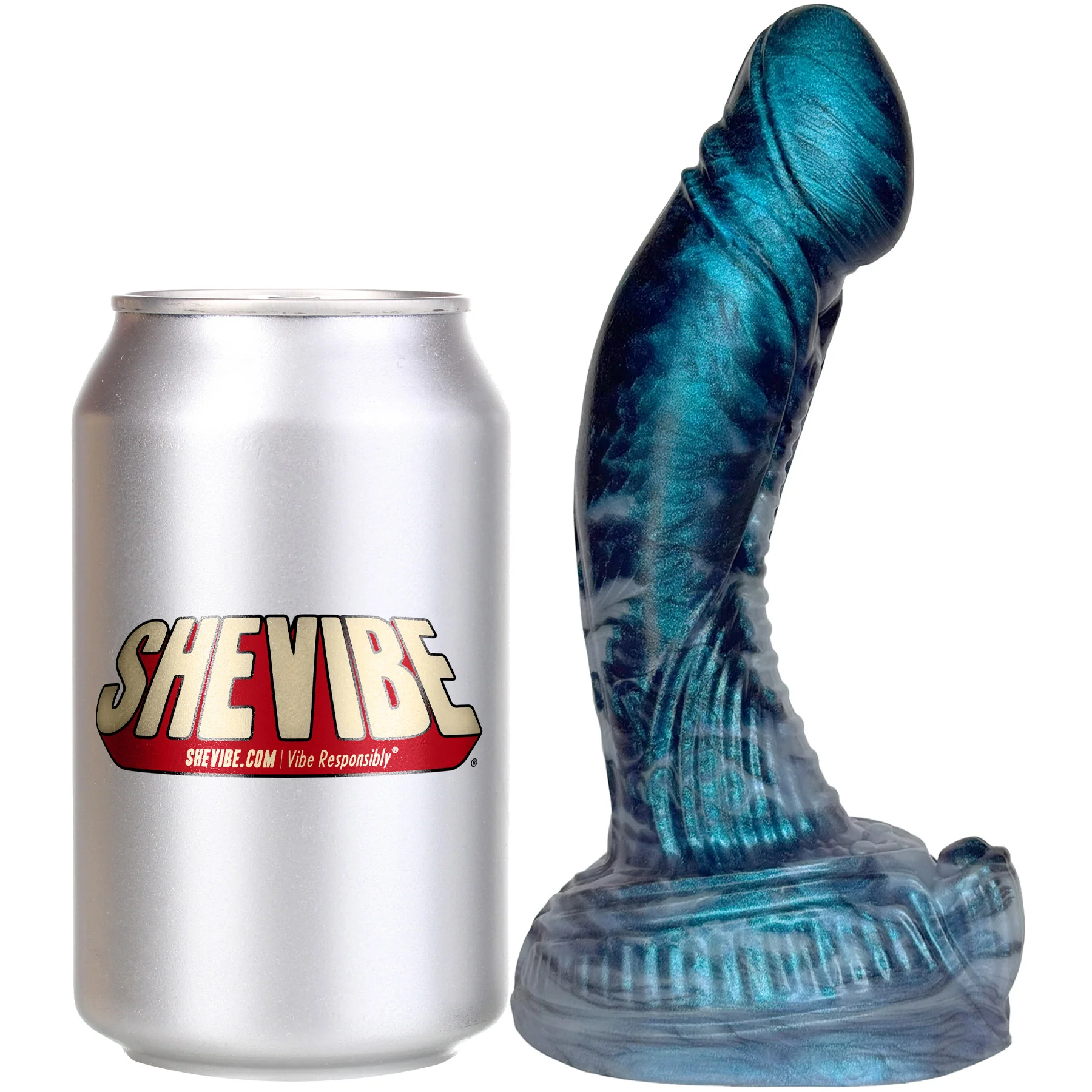 The Atlan Biomechanical 6.75" Silicone Dildo By Uberrime - Small Size - Image 10