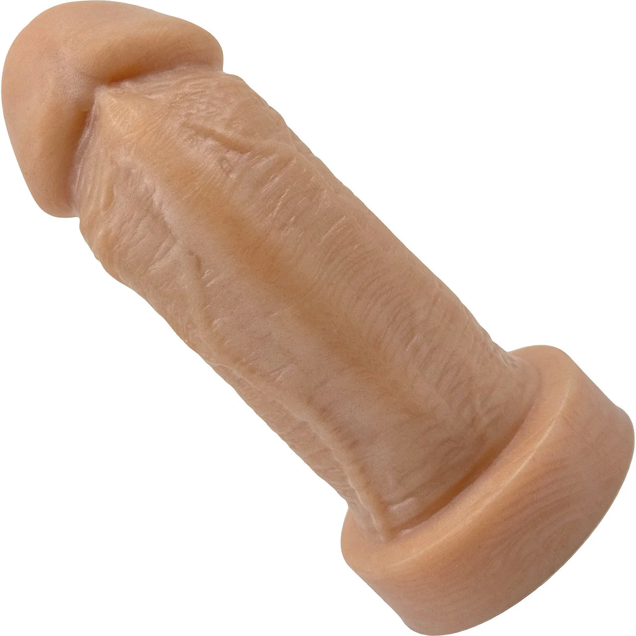 The Basio Short & Thick 5.75" Platinum Silicone Realistic Dildo By Uberrime - Vanilla - Image 4