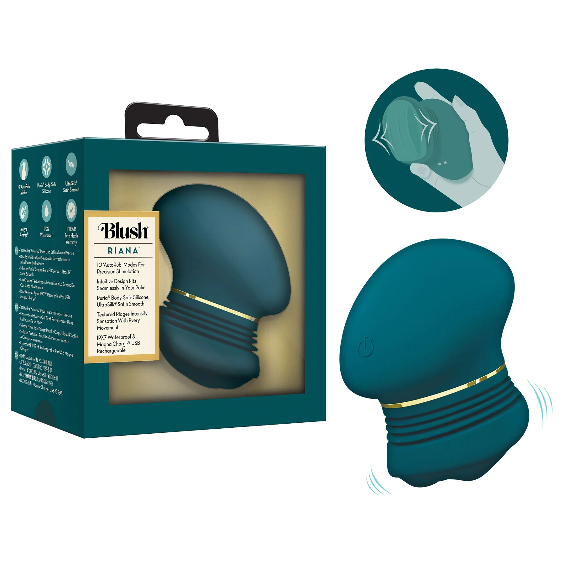 The Blush Collection Riana AutoRub™ Deep Clitoral Stimulator - Image 14