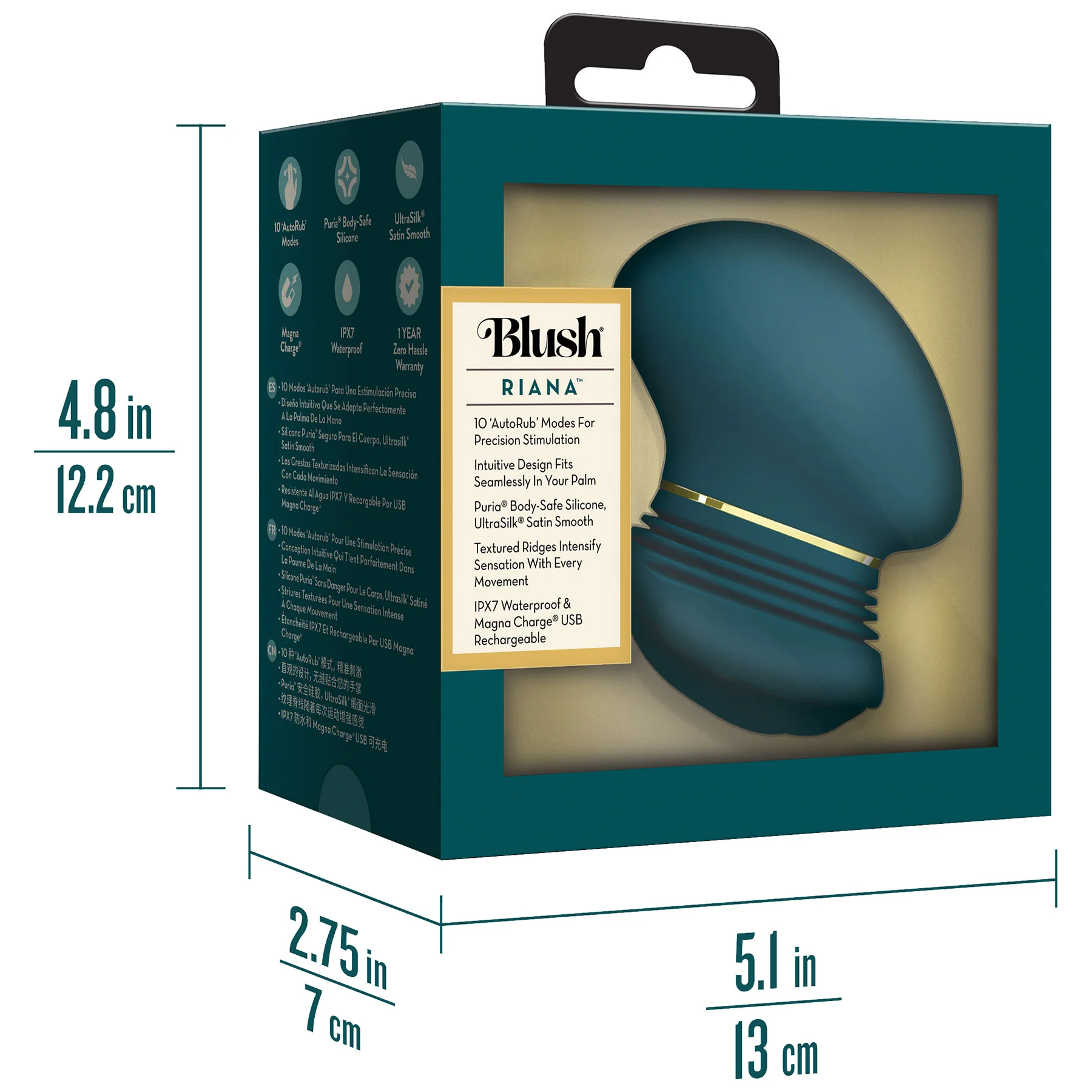 The Blush Collection Riana AutoRub™ Deep Clitoral Stimulator - Image 15