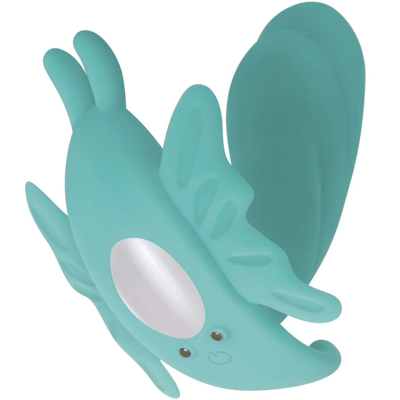 The Butterfly Effect Clitoral & G-Spot Teal Wearable Remote Vibrator By Evolved Novelties - Image 4