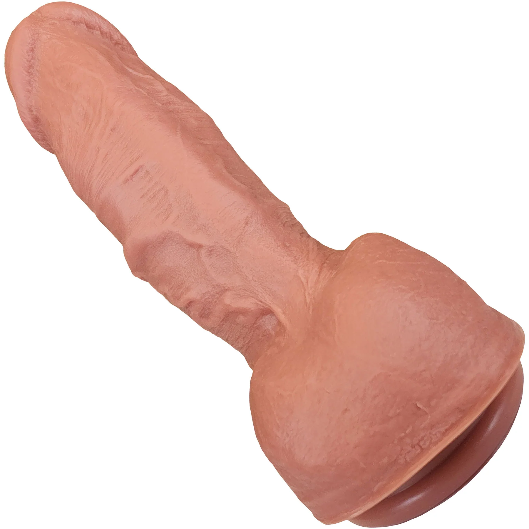 The Coach 5 Inch Silicone Realistic Dual Density Dildo With Balls & Suction Cup Base By Fukena - Image 4