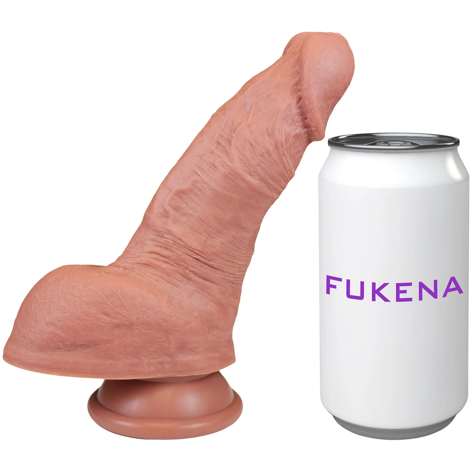 The Coach 5 Inch Silicone Realistic Dual Density Dildo With Balls & Suction Cup Base By Fukena - Image 9