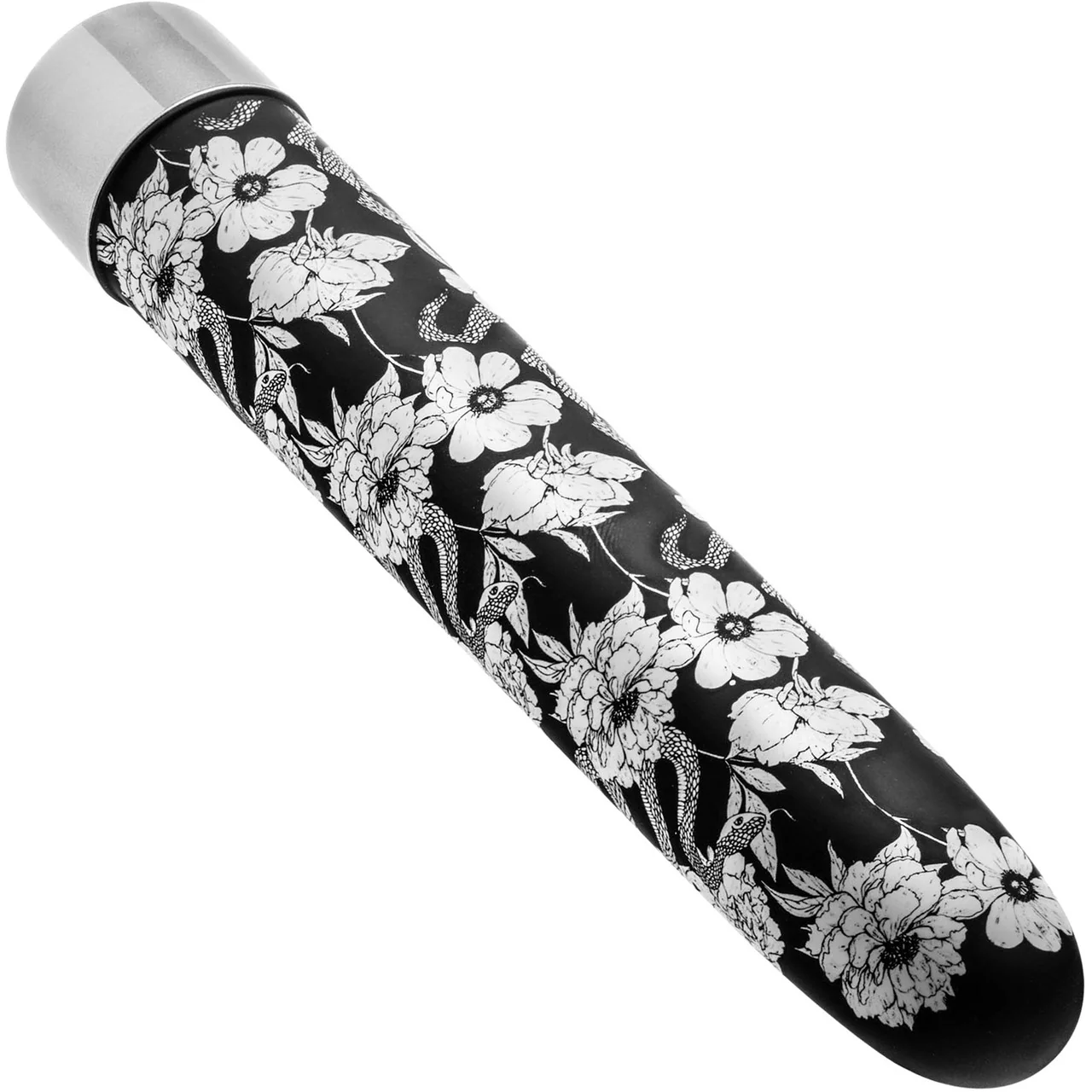 The Collection Eden Limited Edition Rechargeable Waterproof Slimline Vibrator By Blush - Black & White - Image 4