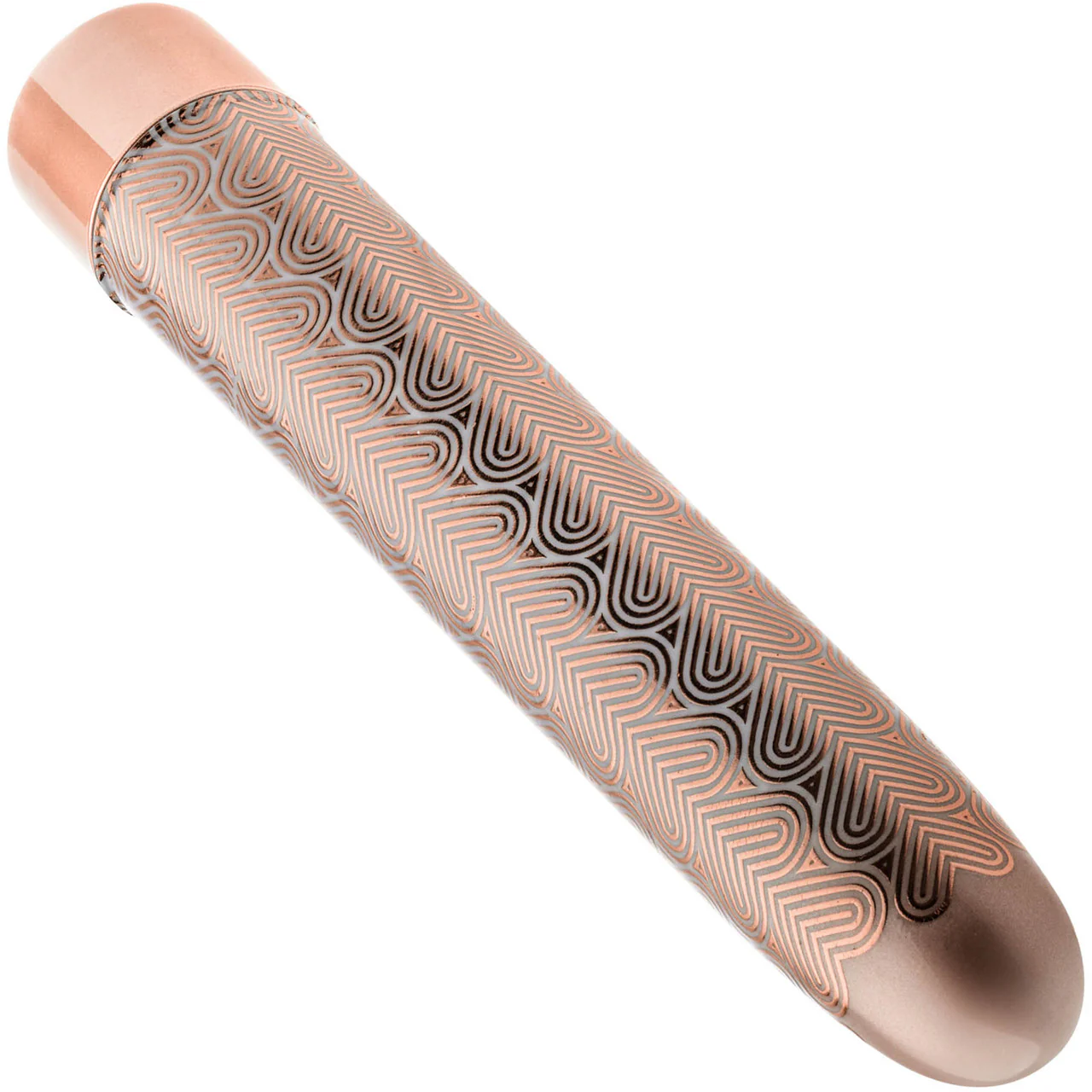 The Collection Lattice Limited Edition Rechargeable Waterproof Slimline Vibrator By Blush - Rose Gold - Image 4